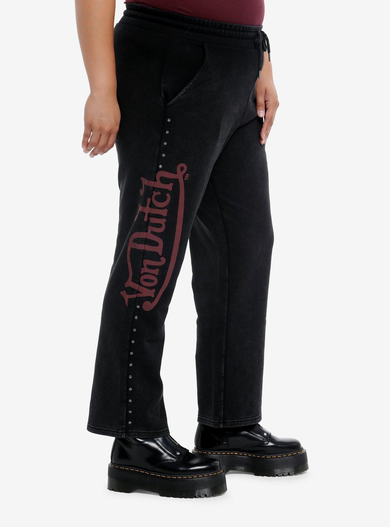 Von Dutch Logo Lounge Pants Plus Size, GREY, alternate