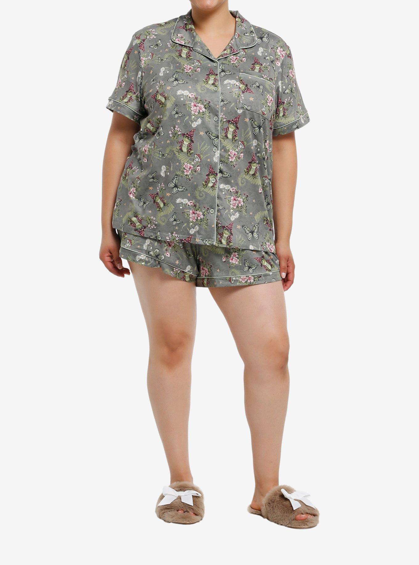 Thorn & Fable Wizard Frog Mushroom Girls Lounge Set Plus Size, , hi-res
