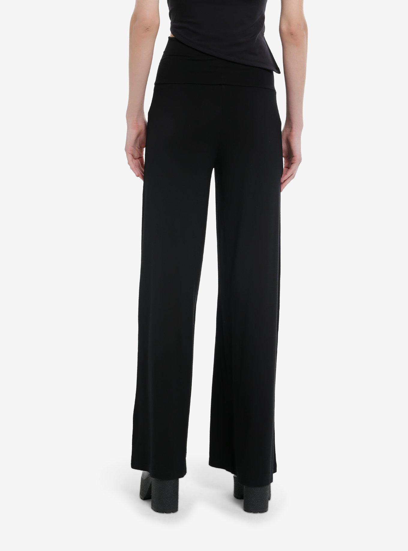 Cosmic Aura Black Ghost Bat Palazzo Pants, , hi-res