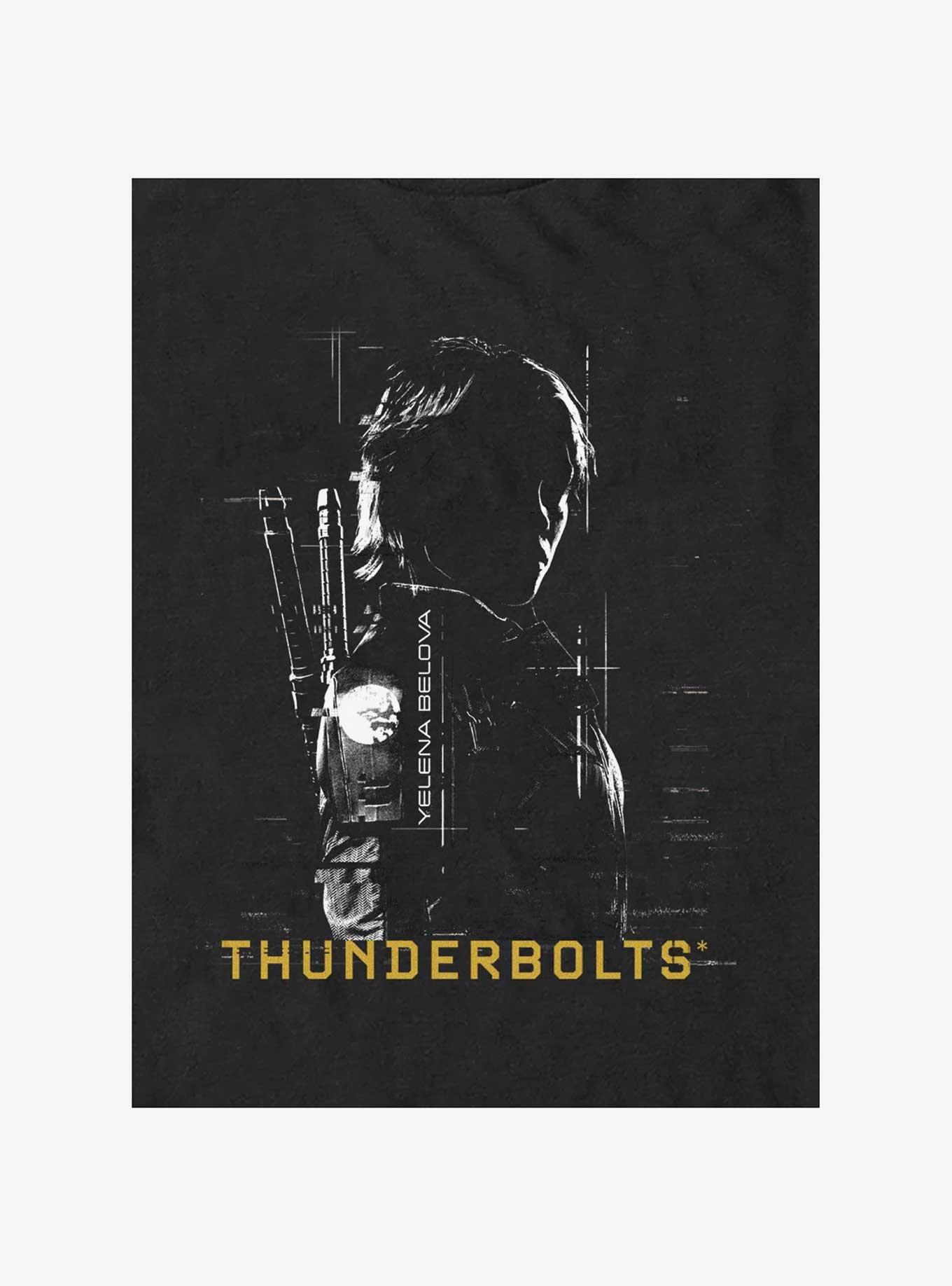 Marvel Thunderbolts* Yelena Silhouette Girls T-Shirt, BLACK, alternate