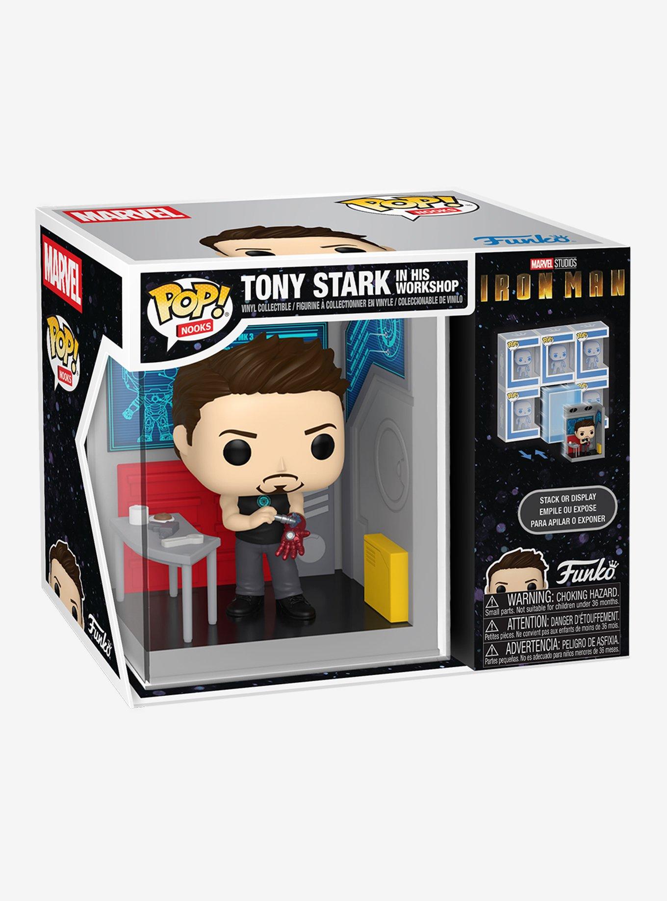 Funko Pop! Nooks Marvel Icon Man Tony Stark in His Workshop Vinyl Figure, , hi-res