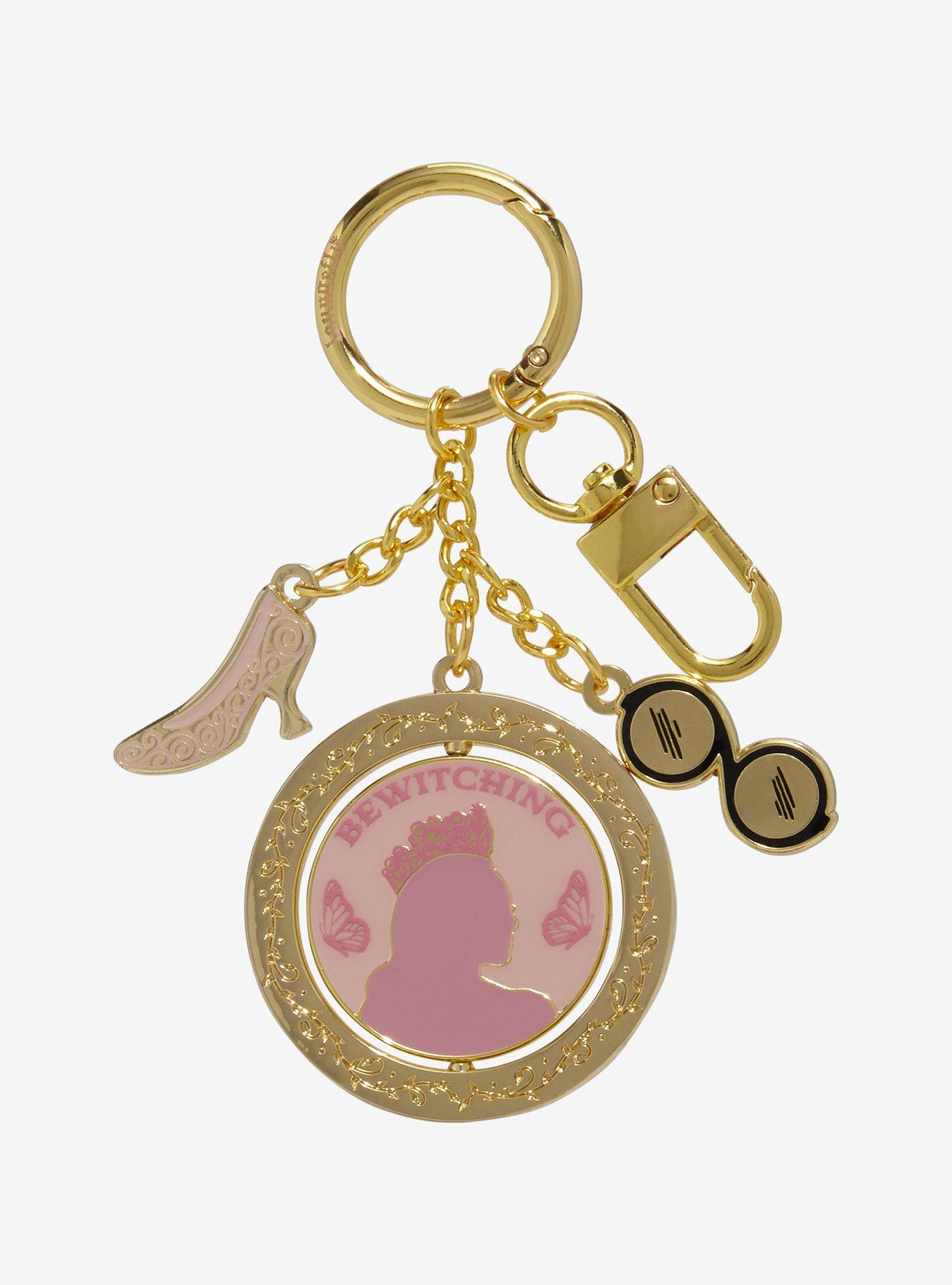 Wicked Elphaba & Glinda Spinning Multi-Charm Keychain — BoxLunch Exclusive, , hi-res