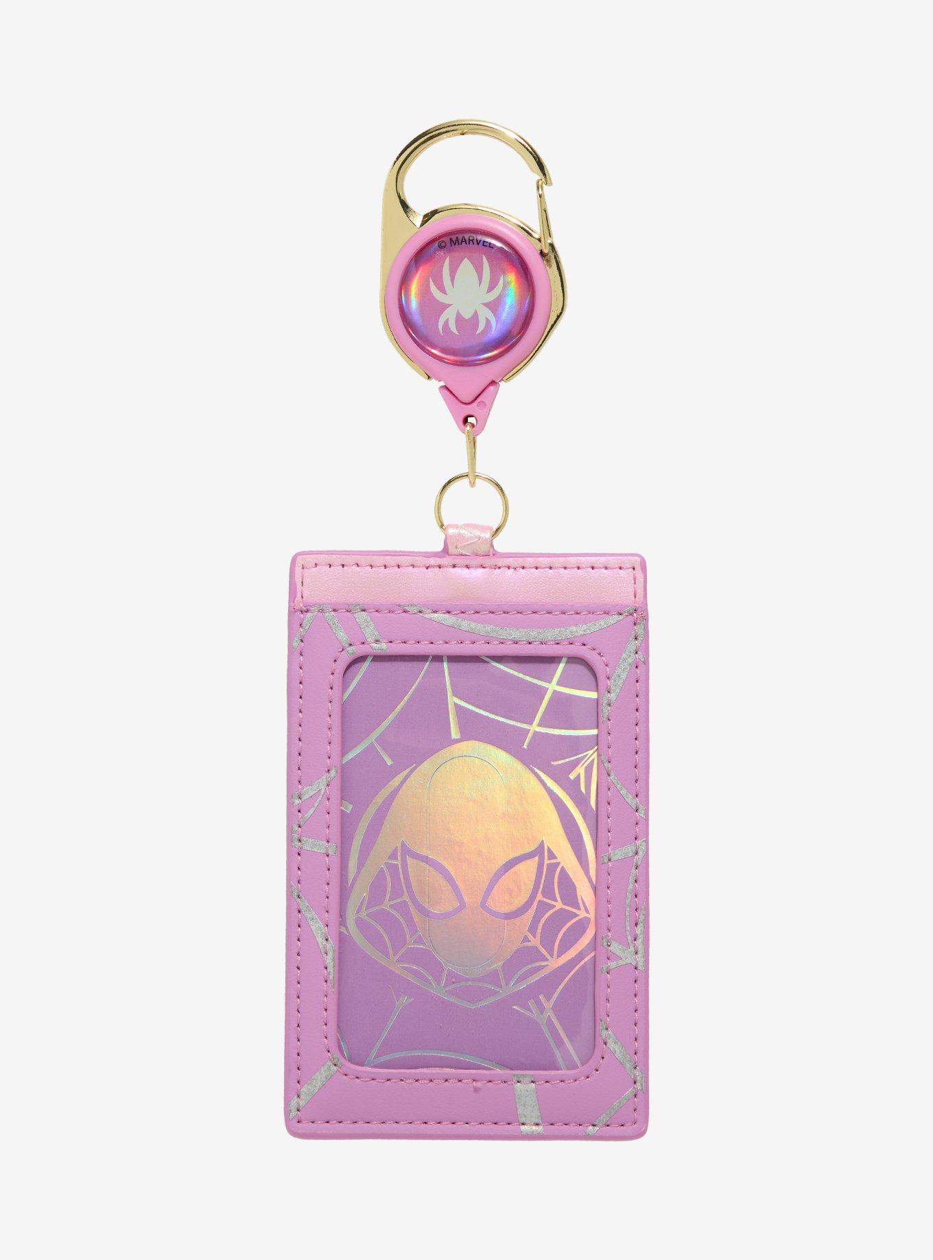 Loungefly Marvel Spider-Gwen Pearlescent Retractable Lanyard — BoxLunch Exclusive, , hi-res