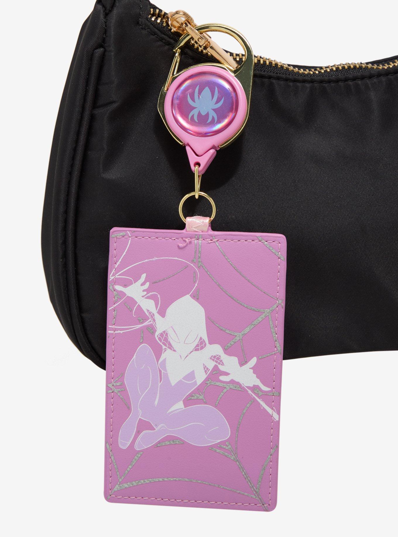 Loungefly Marvel Spider-Gwen Pearlescent Retractable Lanyard &mdash; BoxLunch Exclusive, , alternate