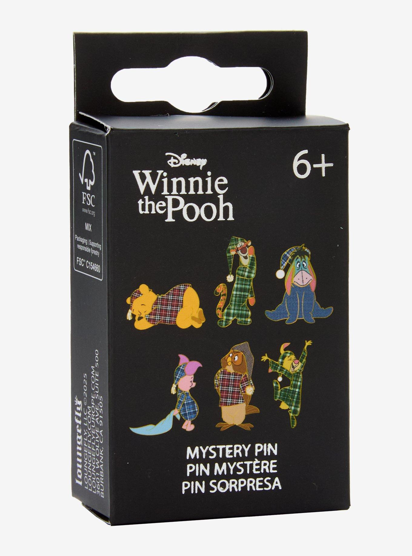 Loungefly Disney Winnie the Pooh Plaid Pajamas Blind Box Enamel Pin — BoxLunch Exclusive, , hi-res