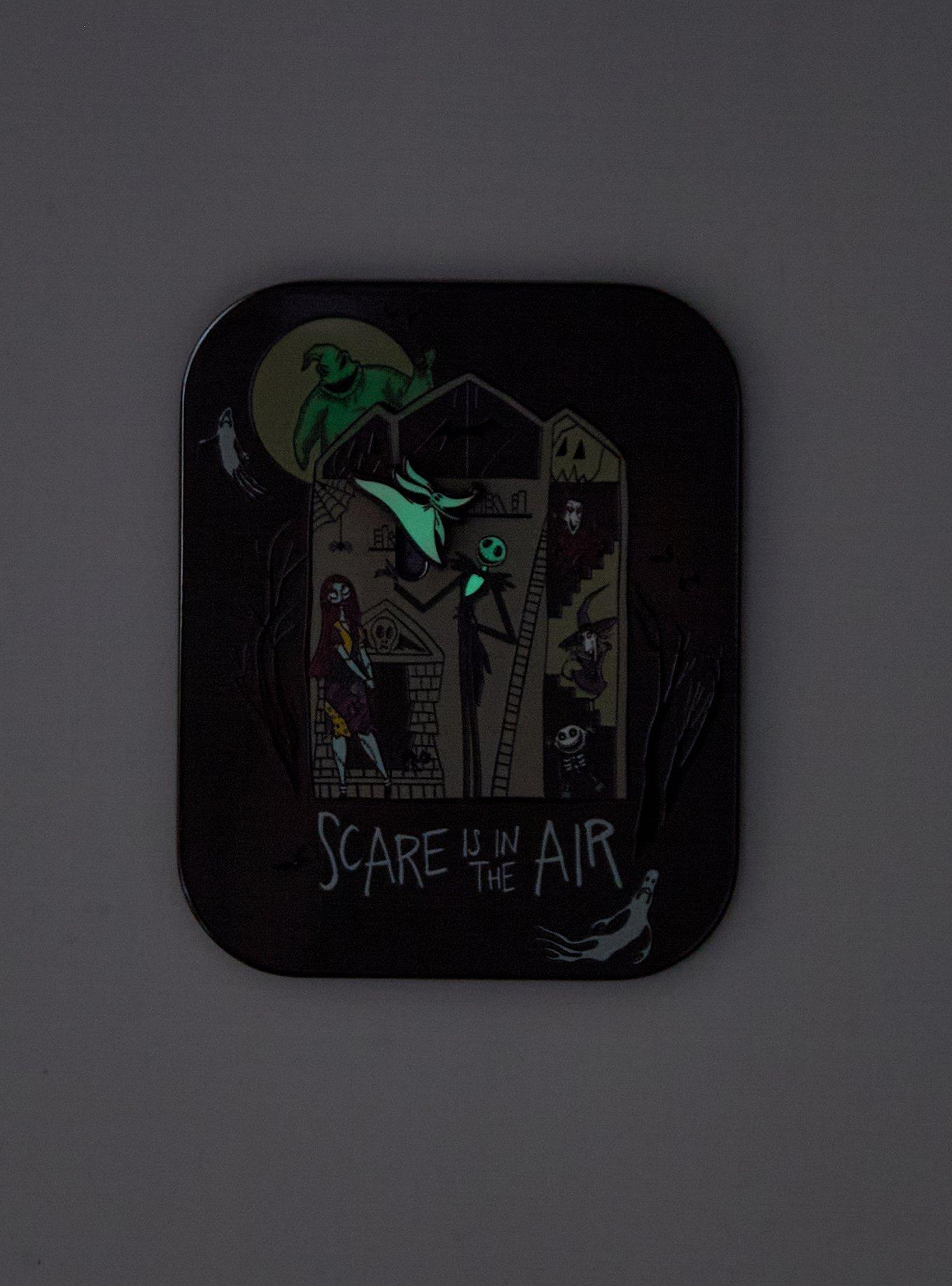 Loungefly Disney The Nightmare Before Christmas Moving Glow-in-the-Dark Limited Edition Enamel Pin - BoxLunch Exclusive, , hi-res