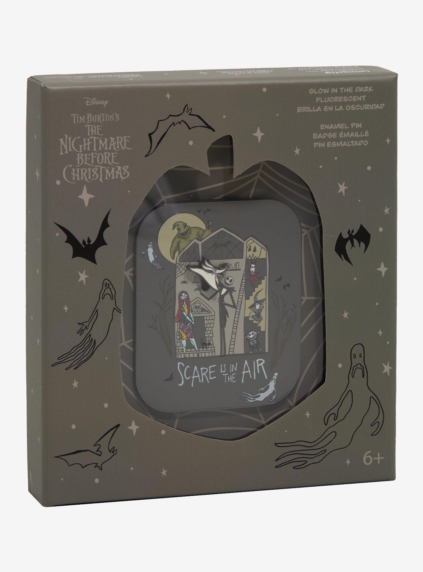 Loungefly Disney The Nightmare Before Christmas Moving Glow-in-the-Dark Limited Edition Enamel Pin - BoxLunch Exclusive, , alternate
