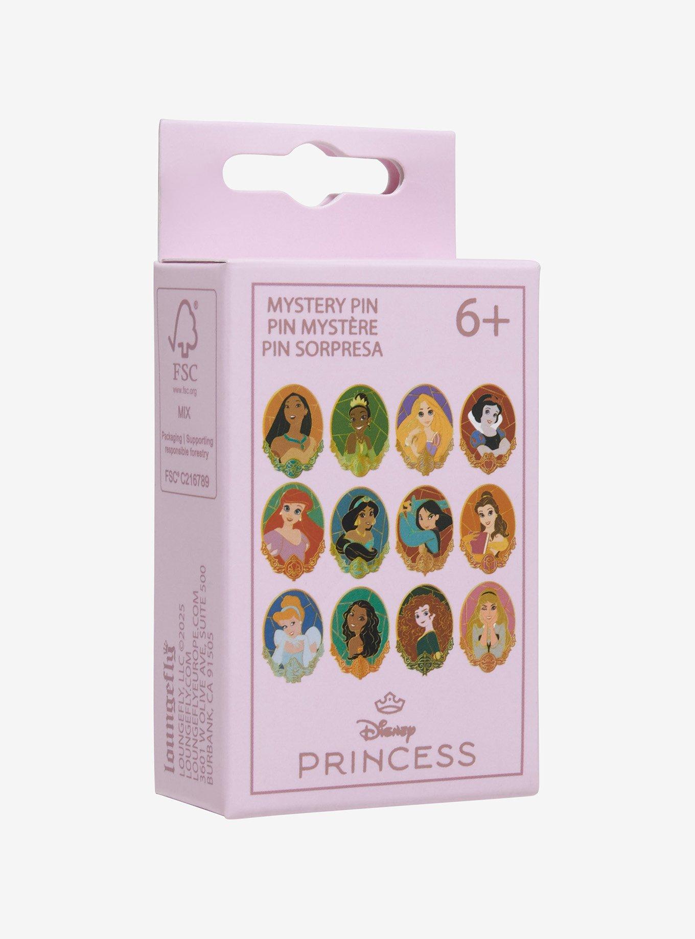 Loungefly Disney Princess Stained Glass Portrait Blind Box Enamel Pin - BoxLunch Exclusive, , hi-res