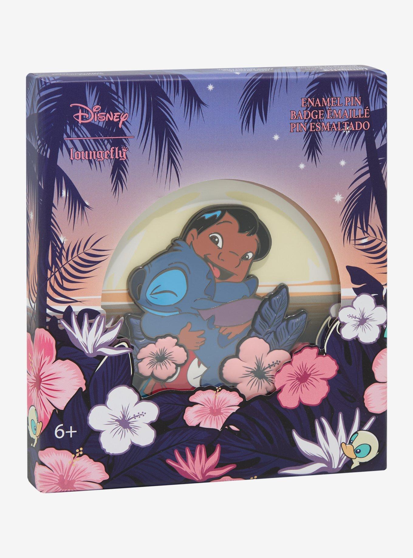 Loungefly Disney Lilo & Stitch Hugs Limited Edition Enamel Pin — BoxLunch Exclusive , , hi-res