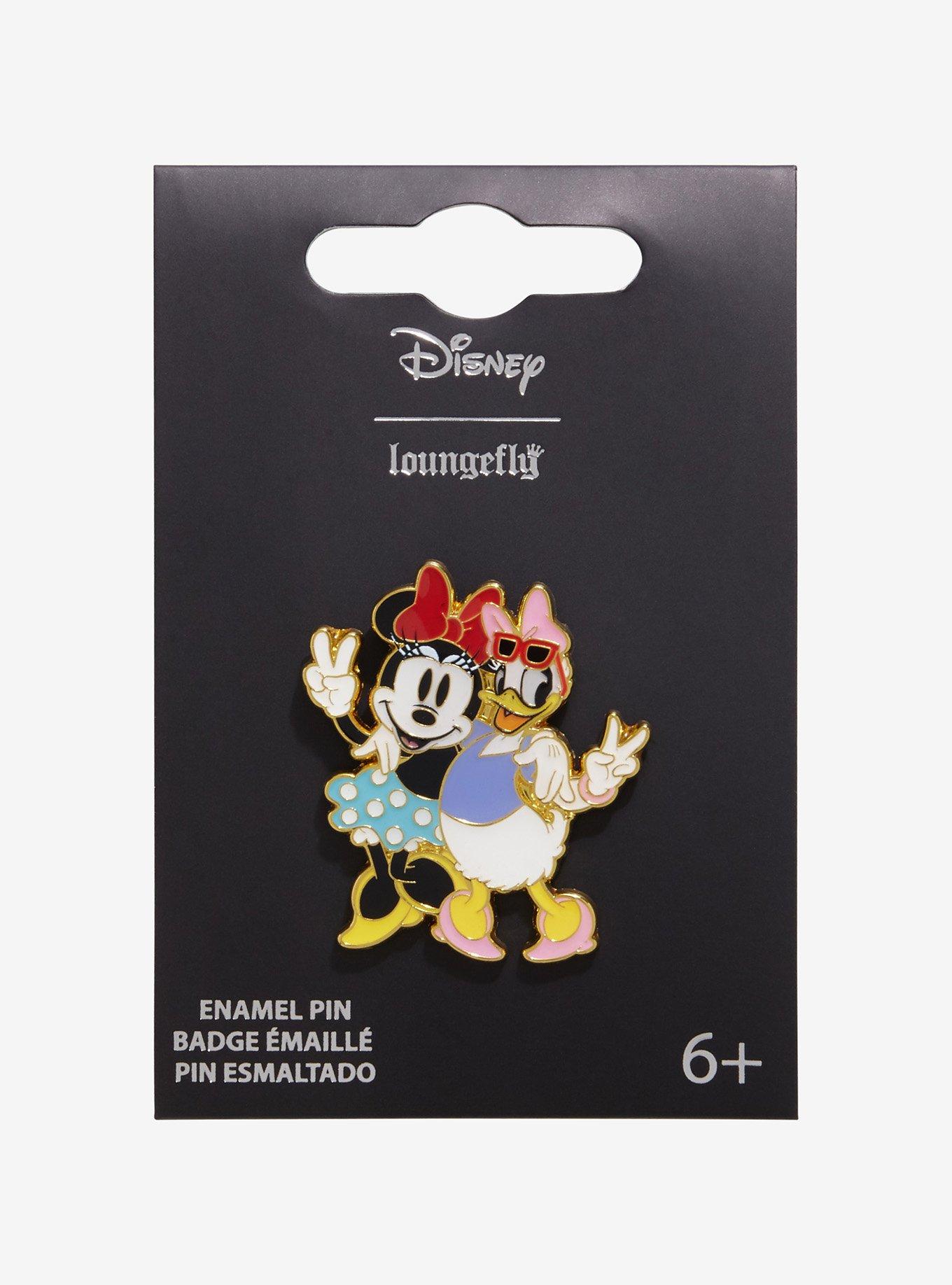 Loungefly Disney Minnie & Daisy Peace Sign Enamel Pin - BoxLunch Exclusive, , hi-res