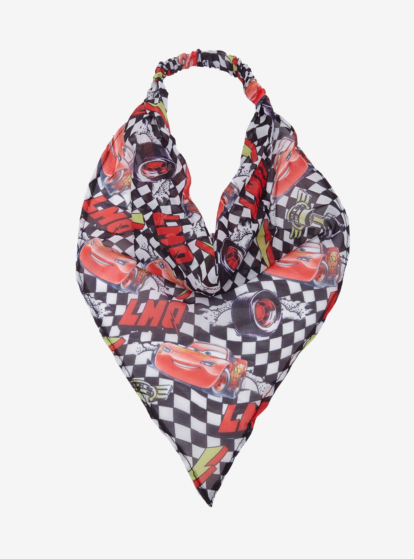 Disney Pixar Cars Lightning McQueen Checkered Bandana Headband — BoxLunch Exclusive, , hi-res
