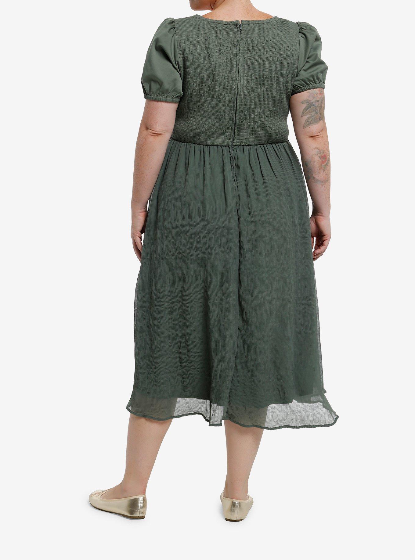 Her Universe The Lord Of The Rings Filigree Puff Sleeve Dress Plus Size Her Universe Exclusive, , hi-res