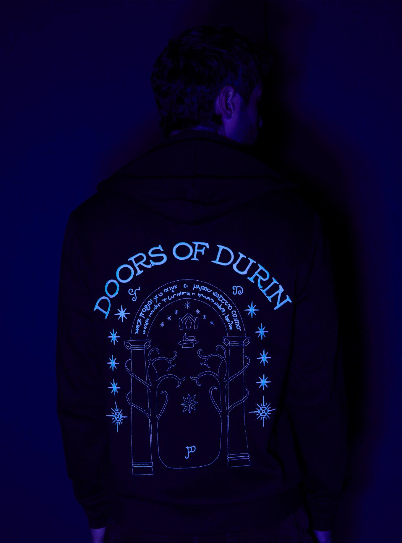 Our Universe The Lord Of The Rings Doors Of Durin Glow-In-The-Dark Hoodie Our Universe Exclusive, GLOW IN THE DARK, alternate