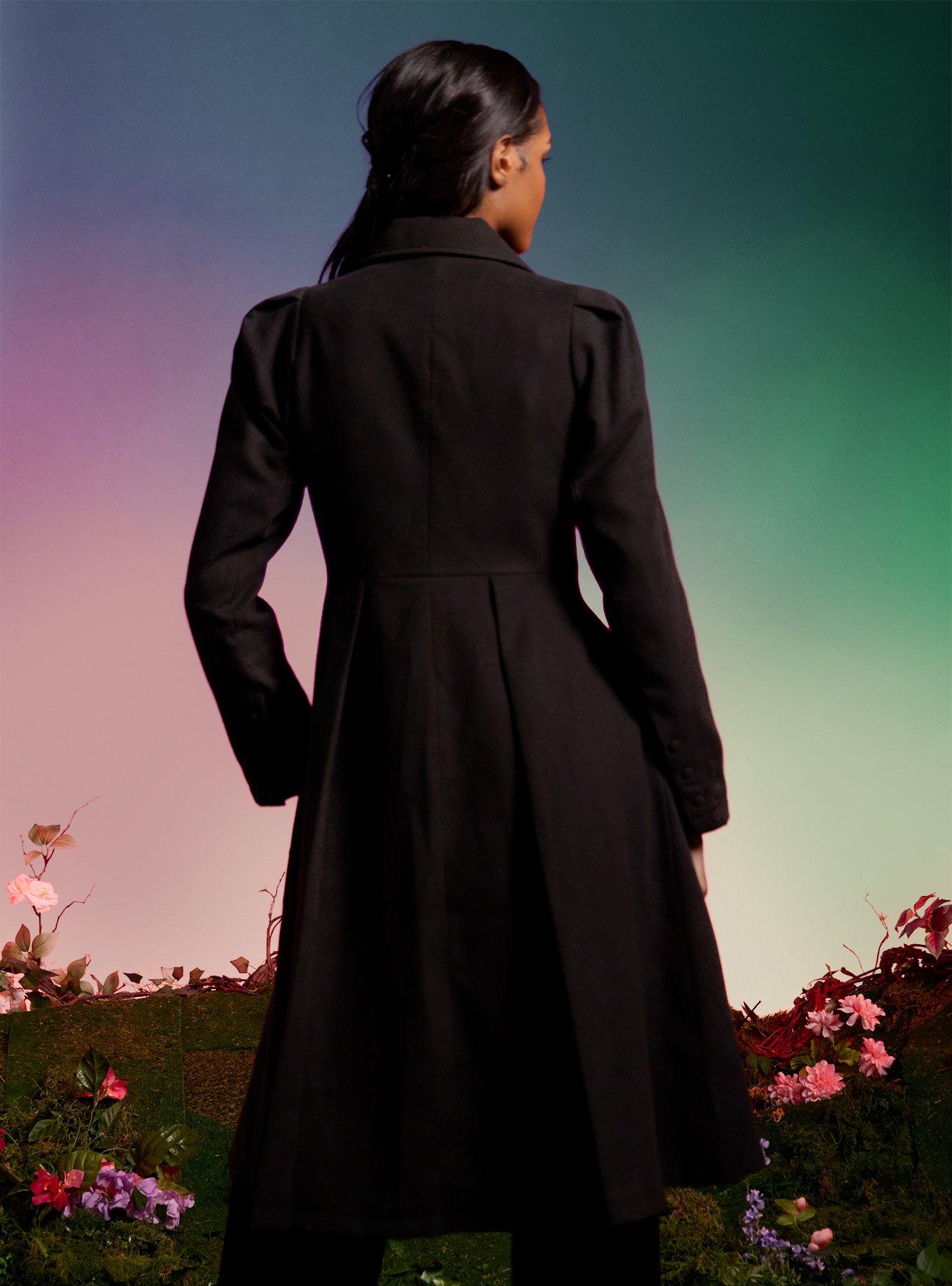 Her Universe Wicked Elphaba Long Coat Her Universe Exclusive, BLACK  GREEN, alternate - view 3