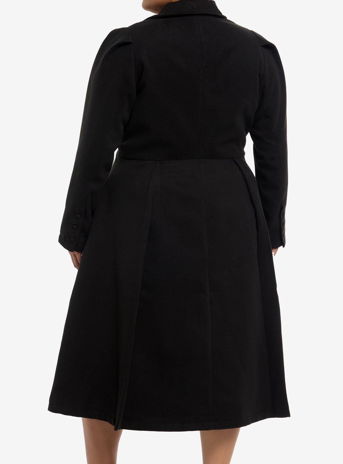 Her Universe Wicked Elphaba Long Coat Plus Size Her Universe Exclusive, BLACK  GREEN, alternate - view 3