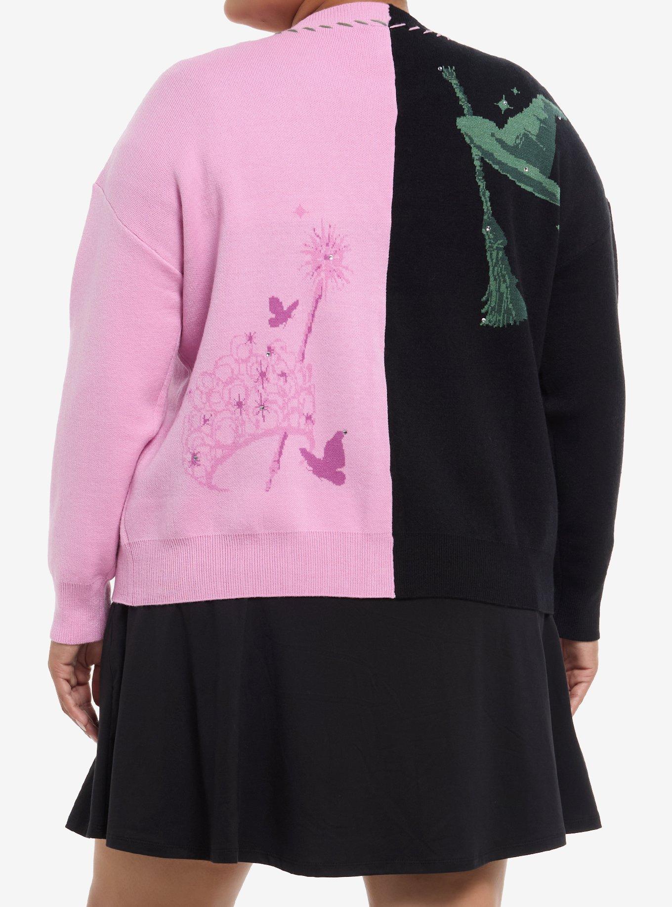 Her Universe Wicked Elphaba & Glinda Split Icon Cardigan Plus Size Her Universe Exclusive, MULTI, alternate