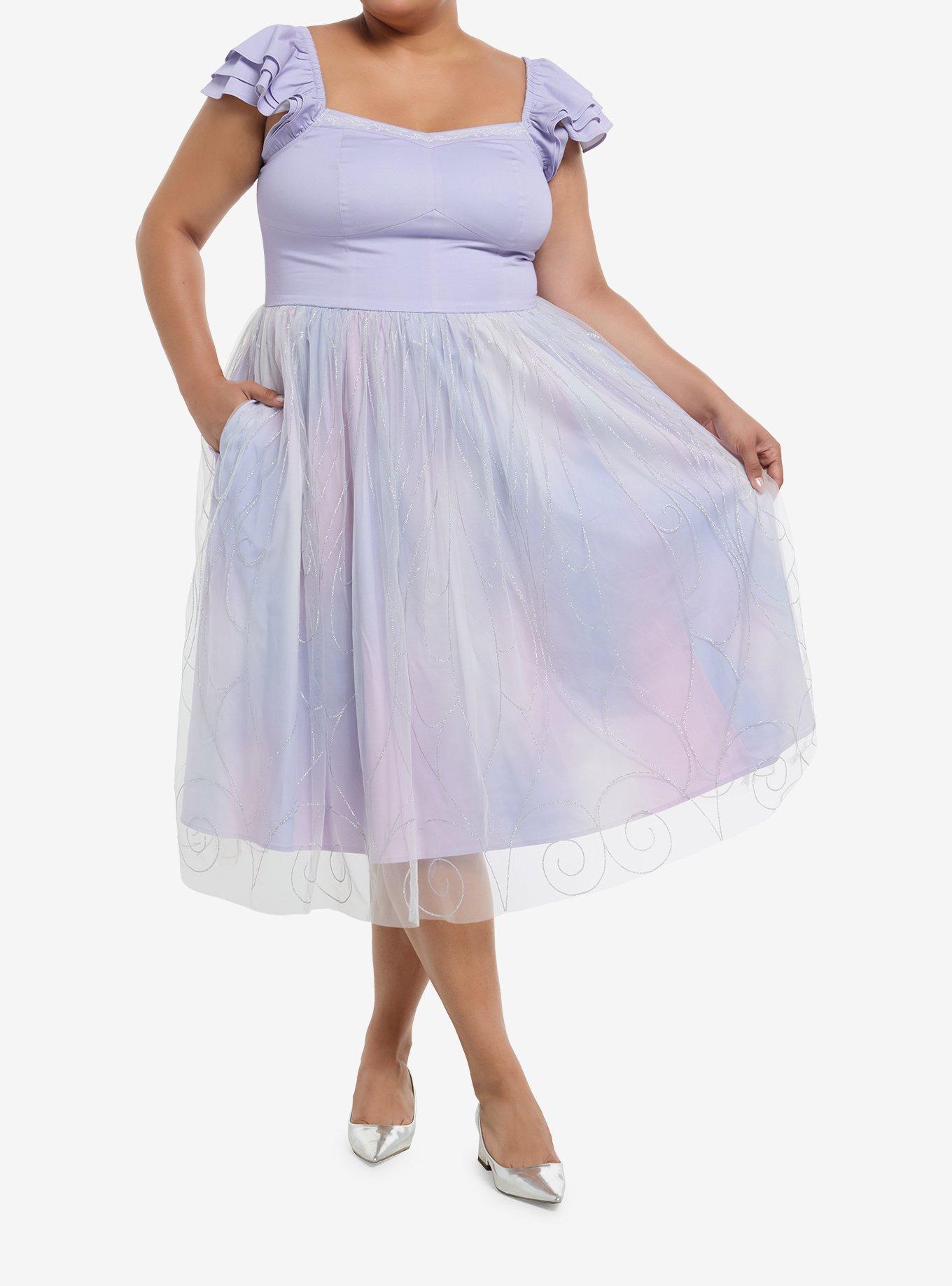 Her Universe Wicked Glinda Glitter Dress Plus Size Her Universe Exclusive, , hi-res