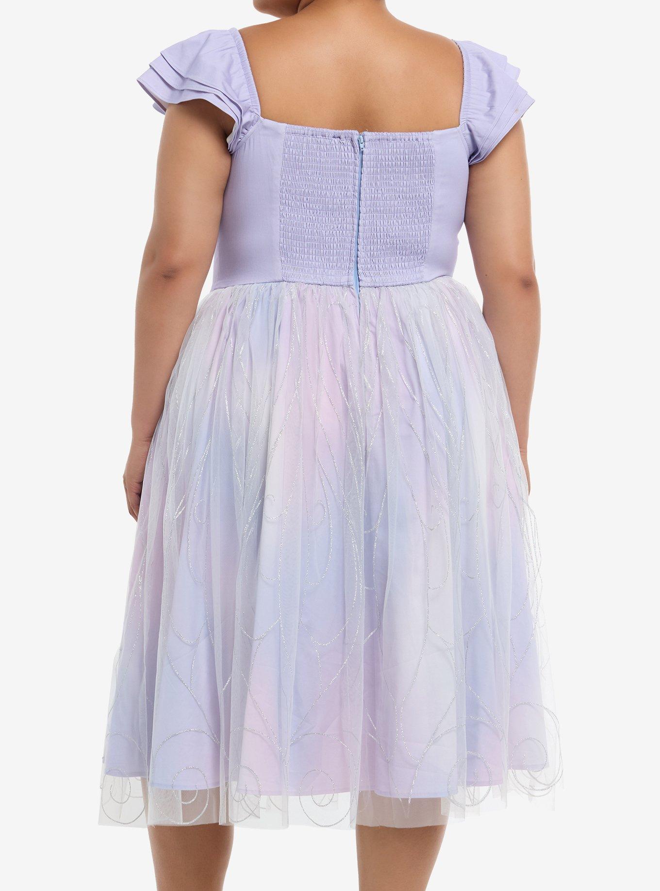 Her Universe Wicked Glinda Glitter Dress Plus Size Her Universe Exclusive, MULTI, alternate