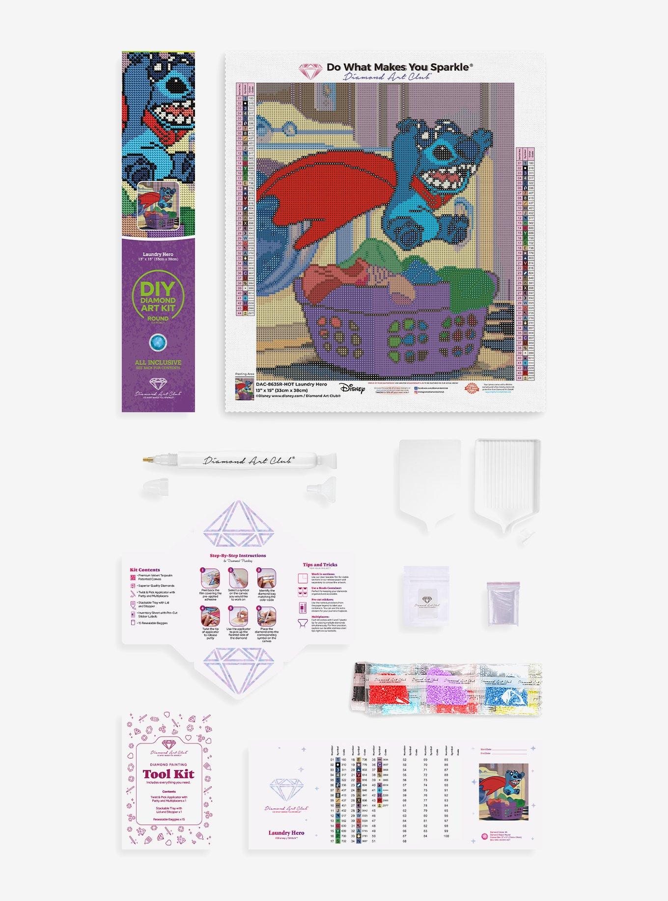 Disney Stitch Laundry Rhinestone Art Kit Hot Topic Exclusive, , hi-res