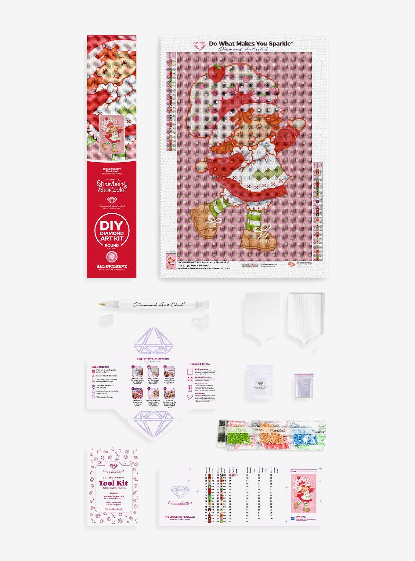 Strawberry Shortcake Rhinestone Art Kit Hot Topic Exclusive, , hi-res