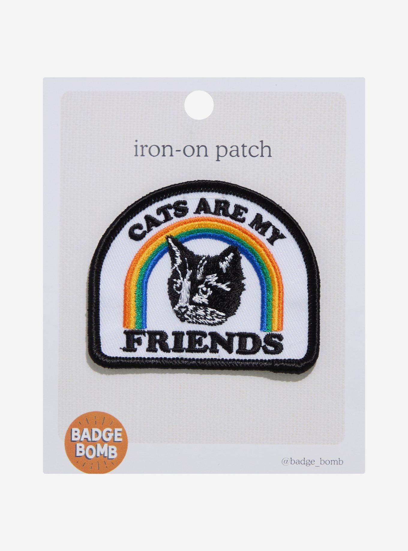 Badge Bomb Cats Are My Friends Patch, , hi-res