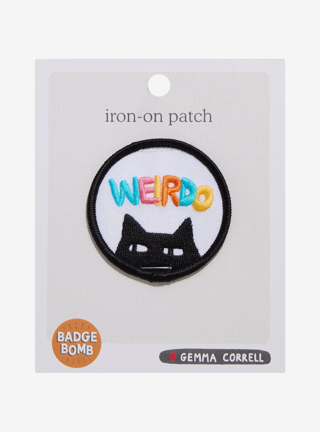 Badge Bomb Weirdo Cat Patch By Gemma Correll, , hi-res