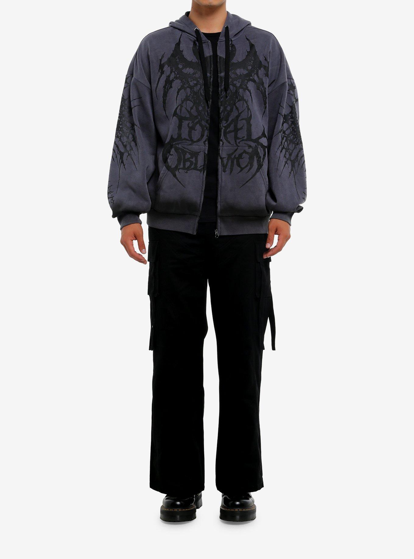 Total Oblivion Demon Skull Hoodie, BLACK, alternate