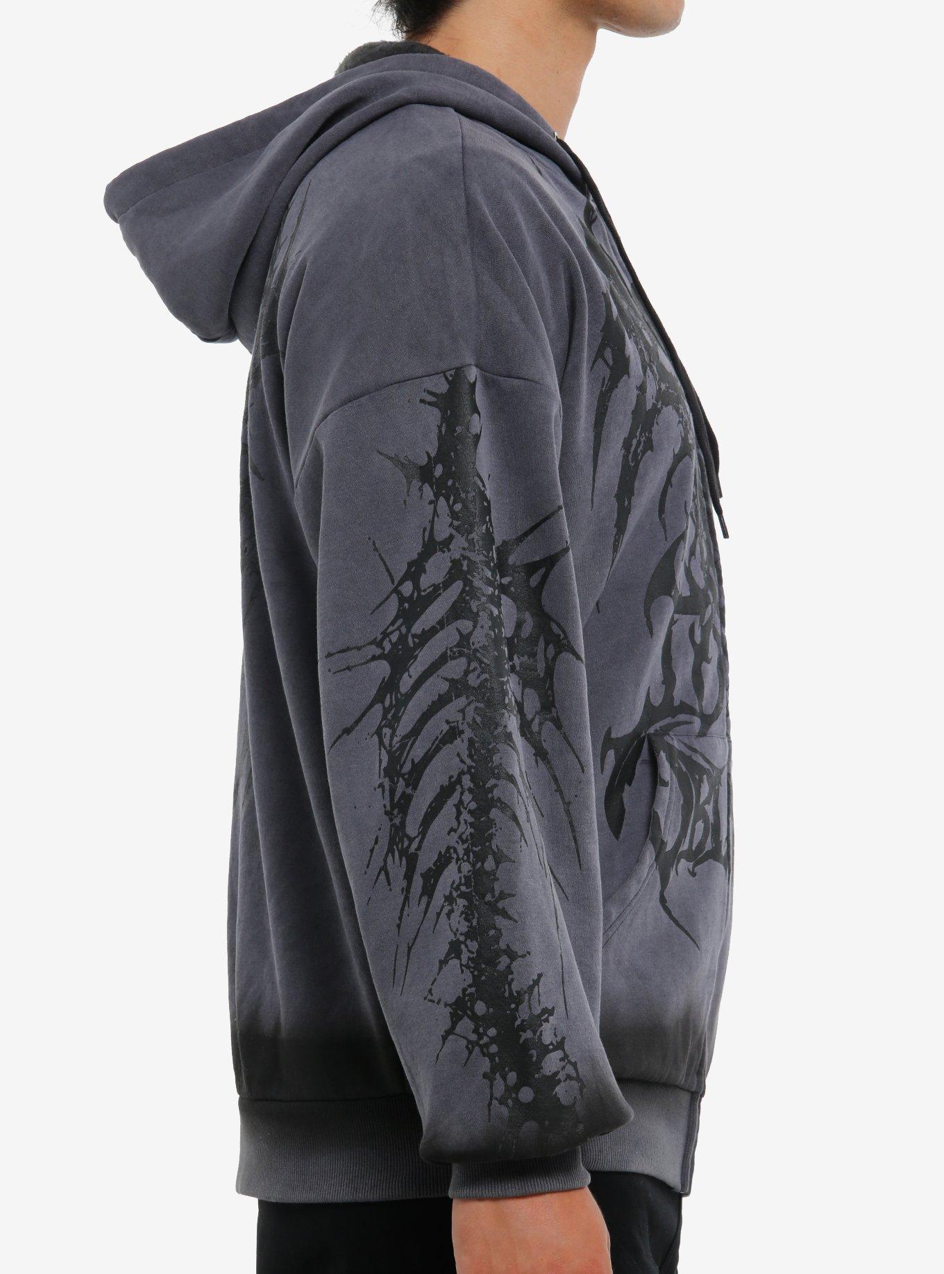Total Oblivion Demon Skull Hoodie, BLACK, alternate