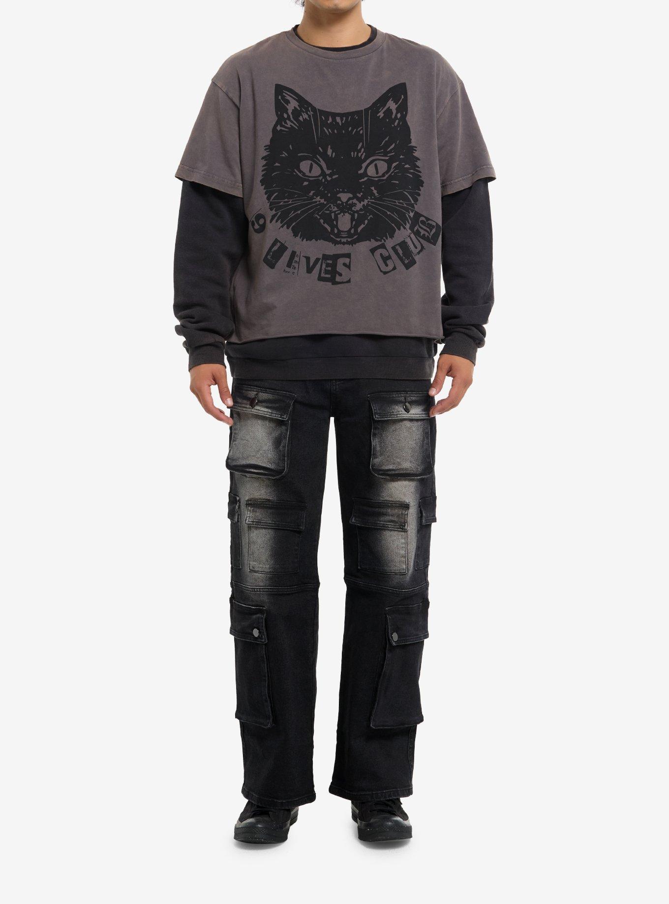 Cat 9 Lives Club Twofer Sweatshirt, , hi-res