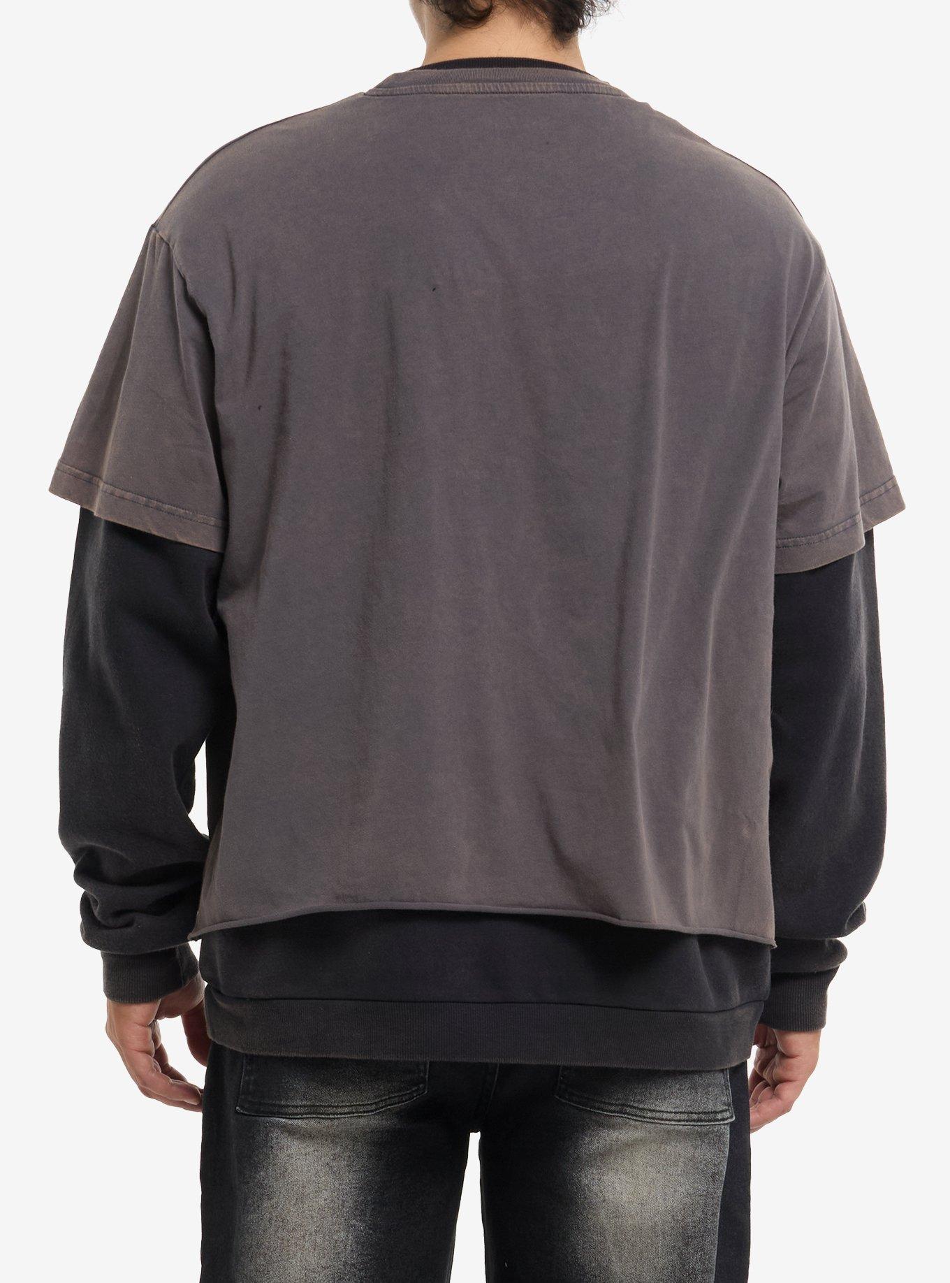 Cat 9 Lives Club Twofer Sweatshirt, BLACK, alternate