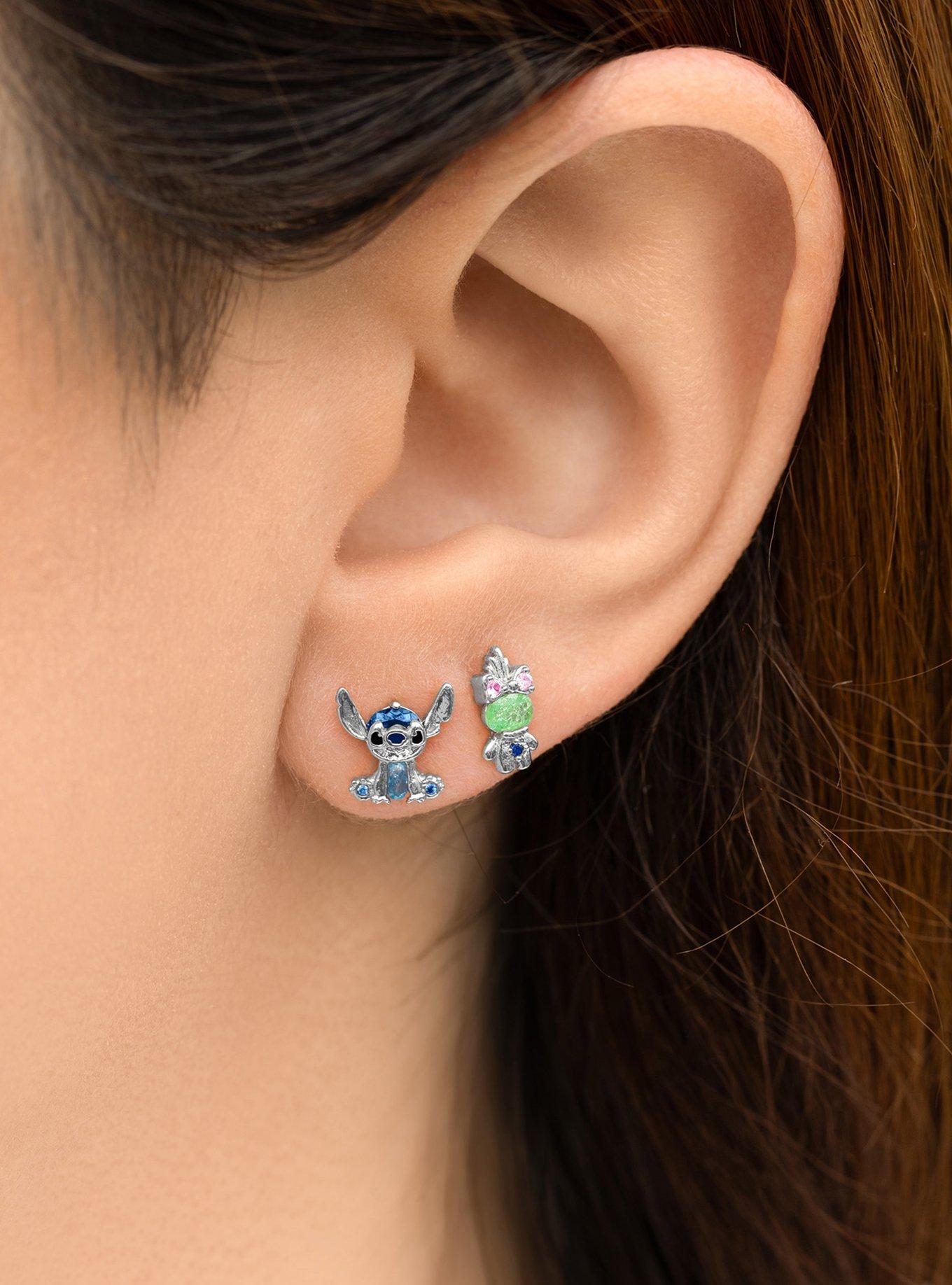 Disney X Girls Crew Lilo & Stitch Character Mismatch Stud Set, , hi-res