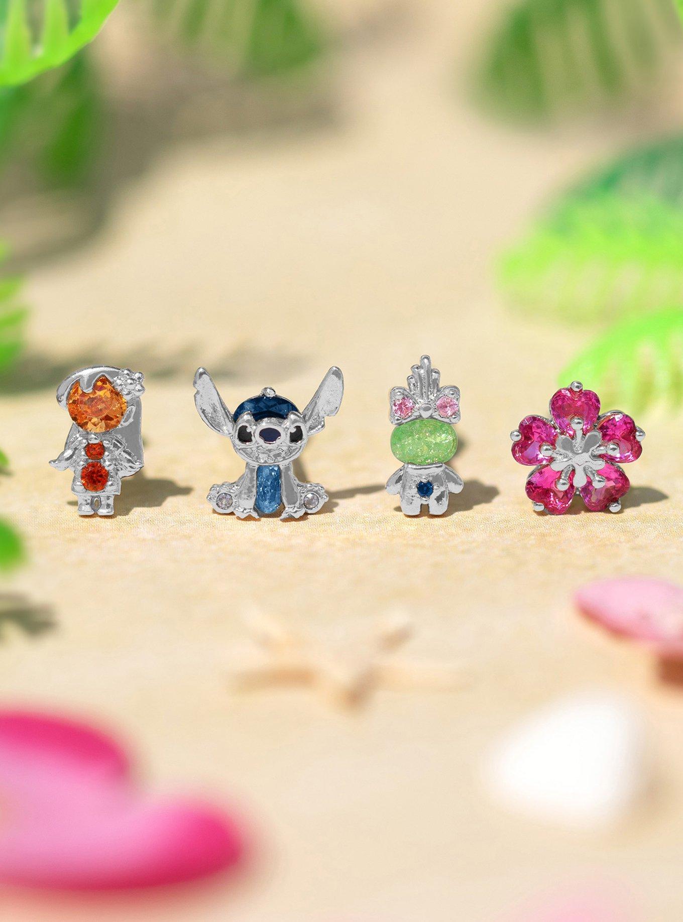 Disney X Girls Crew Lilo & Stitch Character Mismatch Stud Set, , alternate