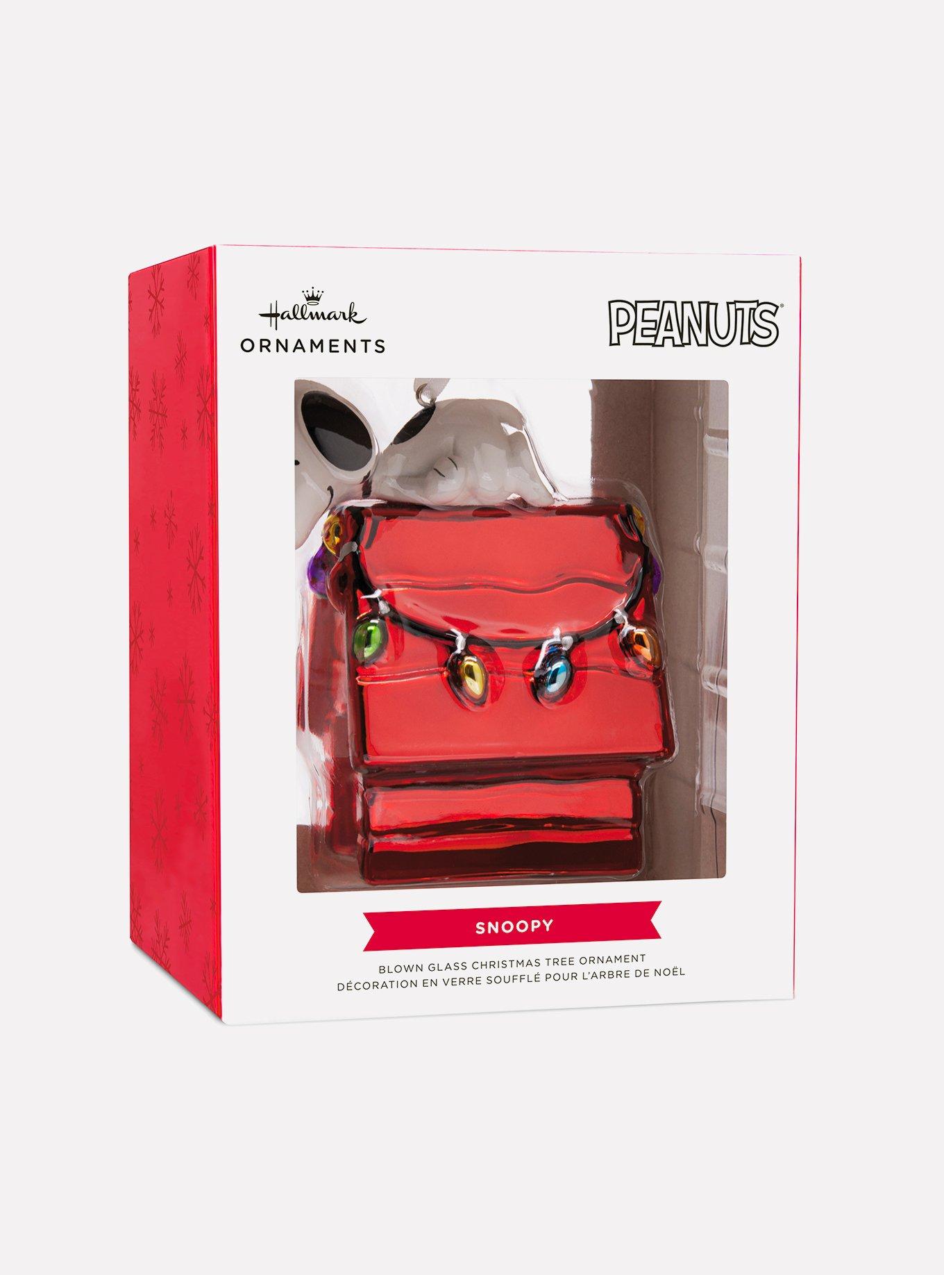 Hallmark Peanuts Snoopy Blown Glass Ornament, , alternate