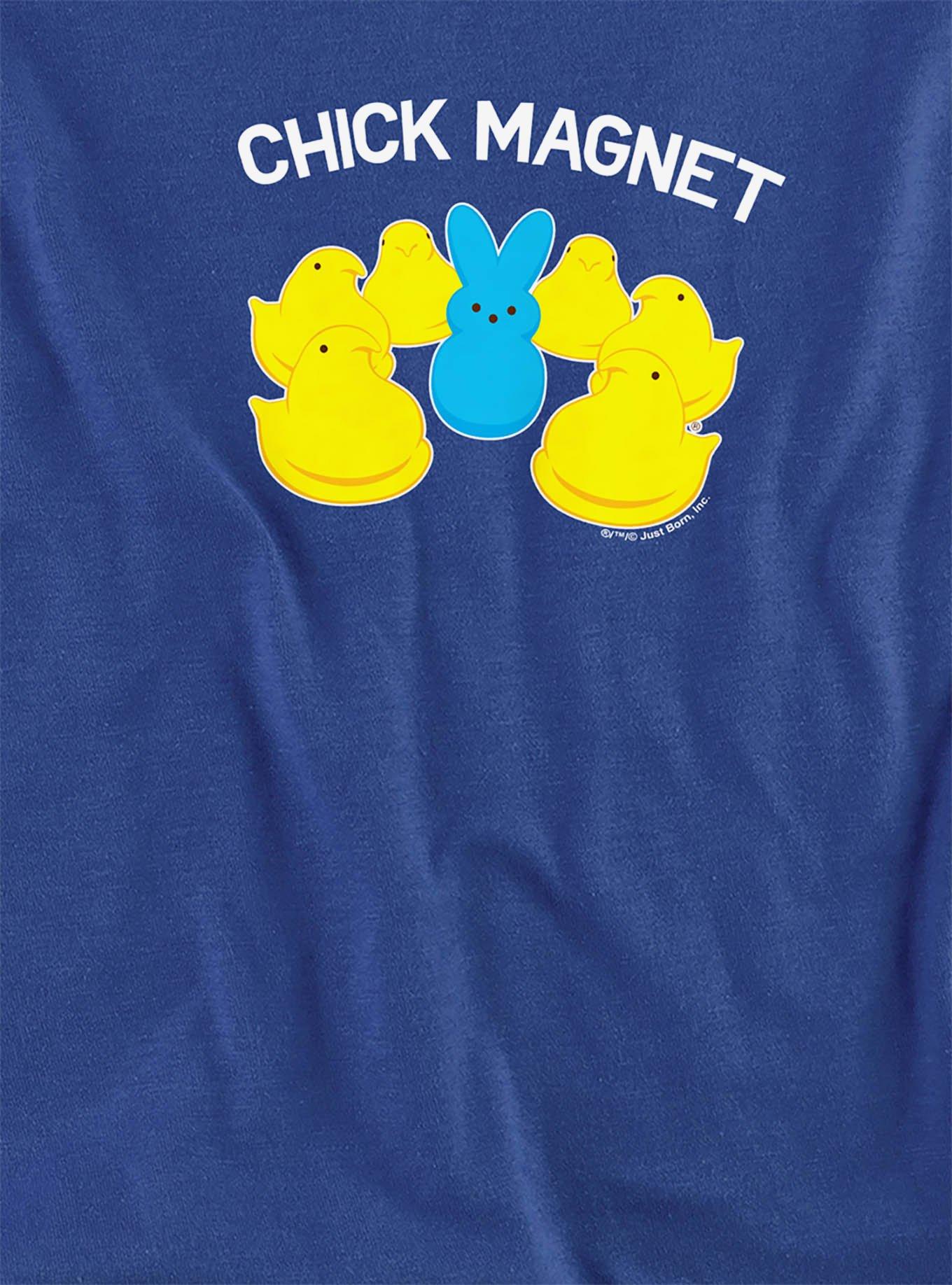 Peeps Easter Chick Magnet Bunny Girls Crop Top, BLUE, alternate