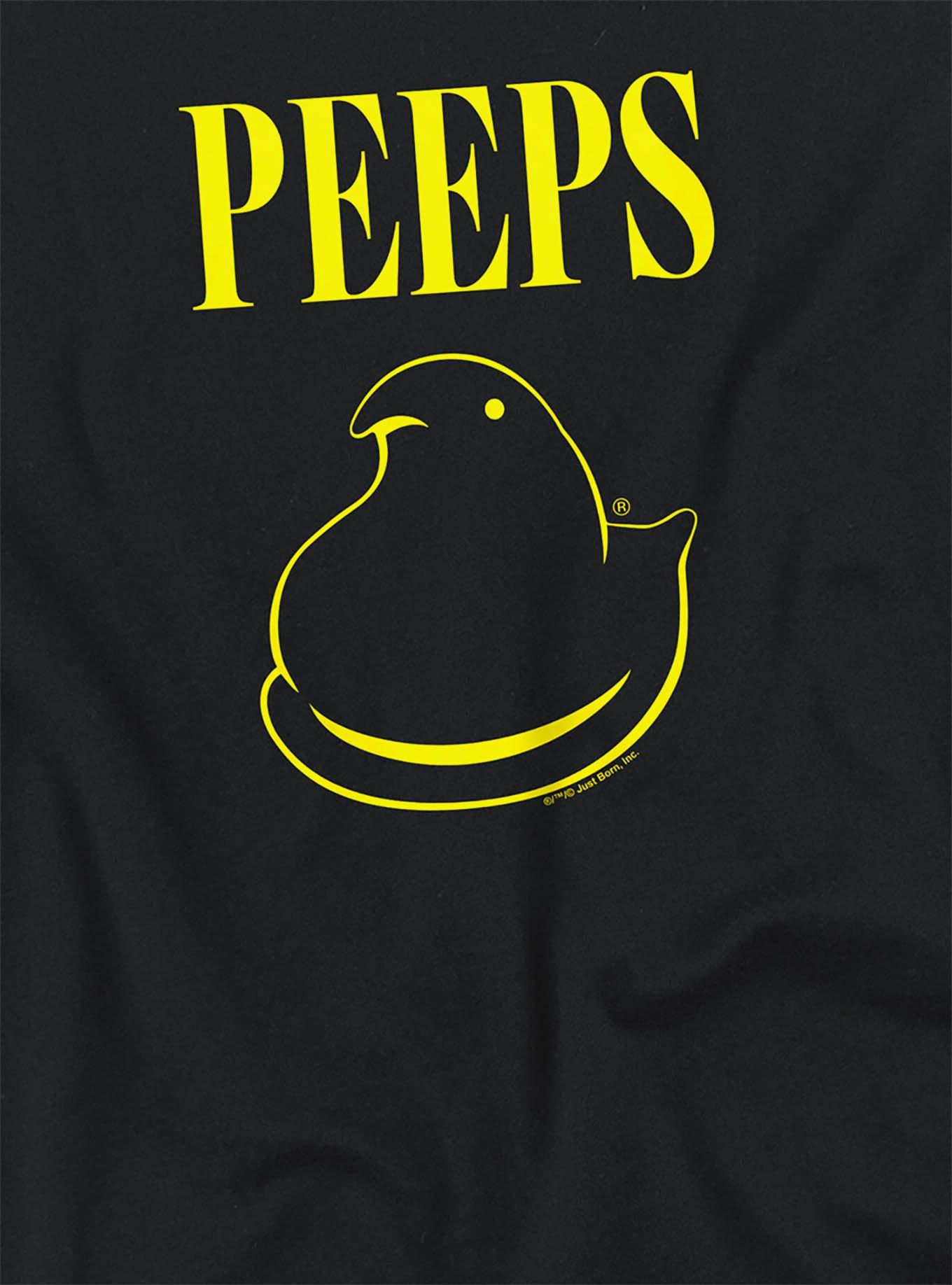 Peeps Easter Black And Yellow Girls Crop Top, BLACK, alternate