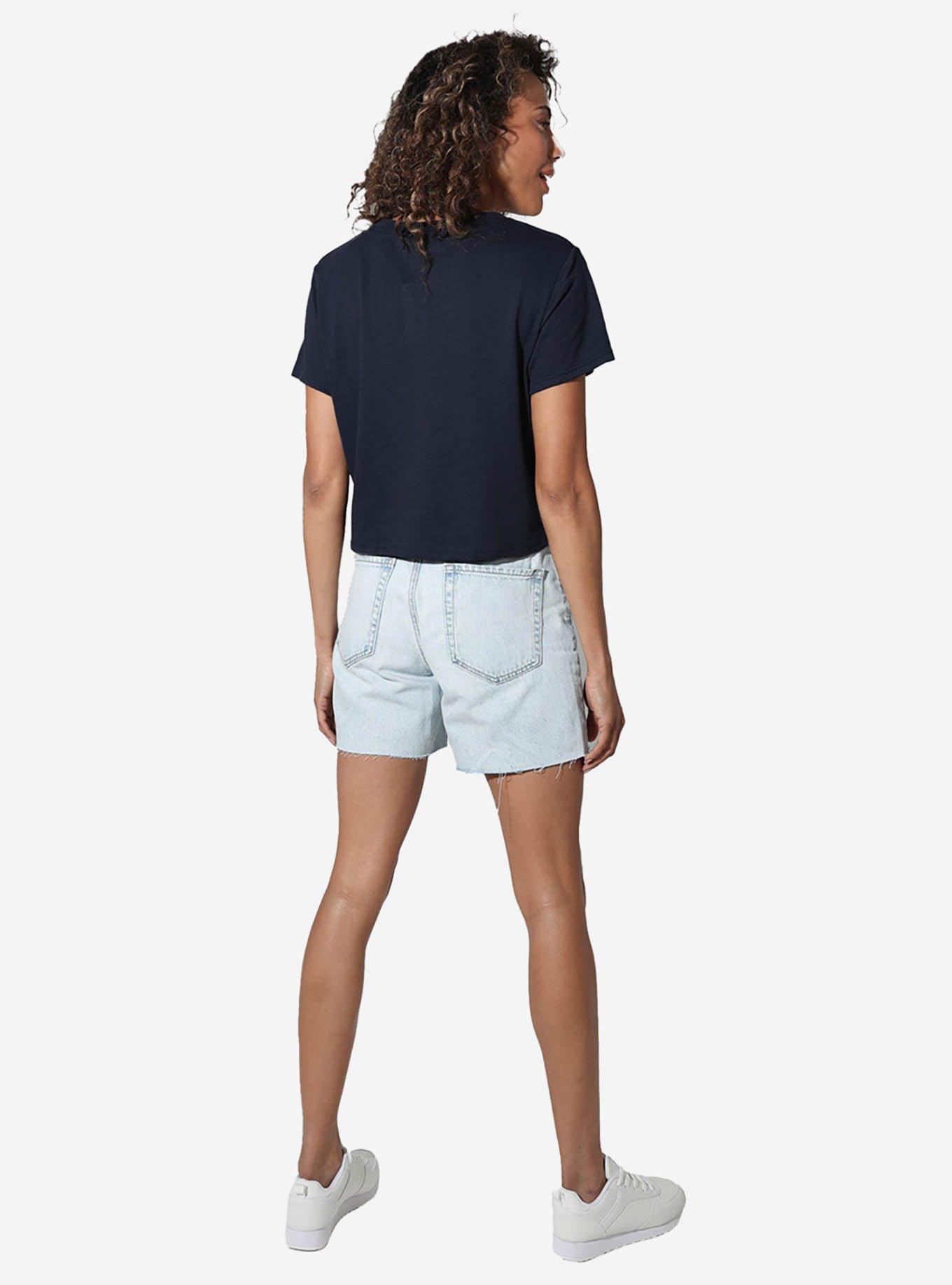 SpongeBob SquarePants Easter Squidward 'Sup Peeps Womens Crop Top, BLUE, alternate