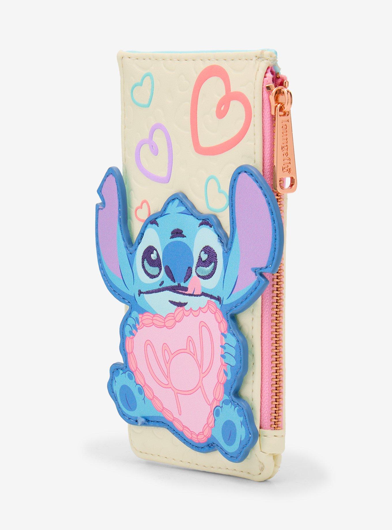 Loungefly Disney Stitch Hearts Figural Cardholder, , hi-res