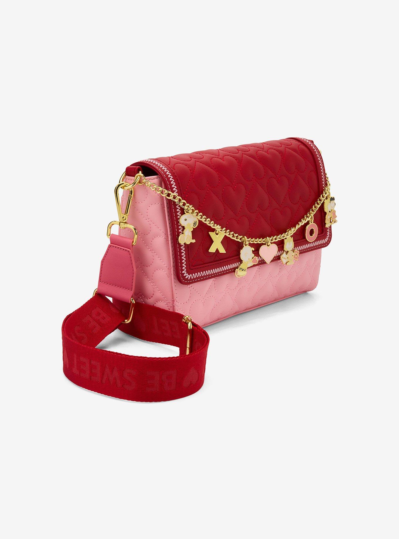 Loungefly Peanuts Hearts Crossbody Bag, , hi-res