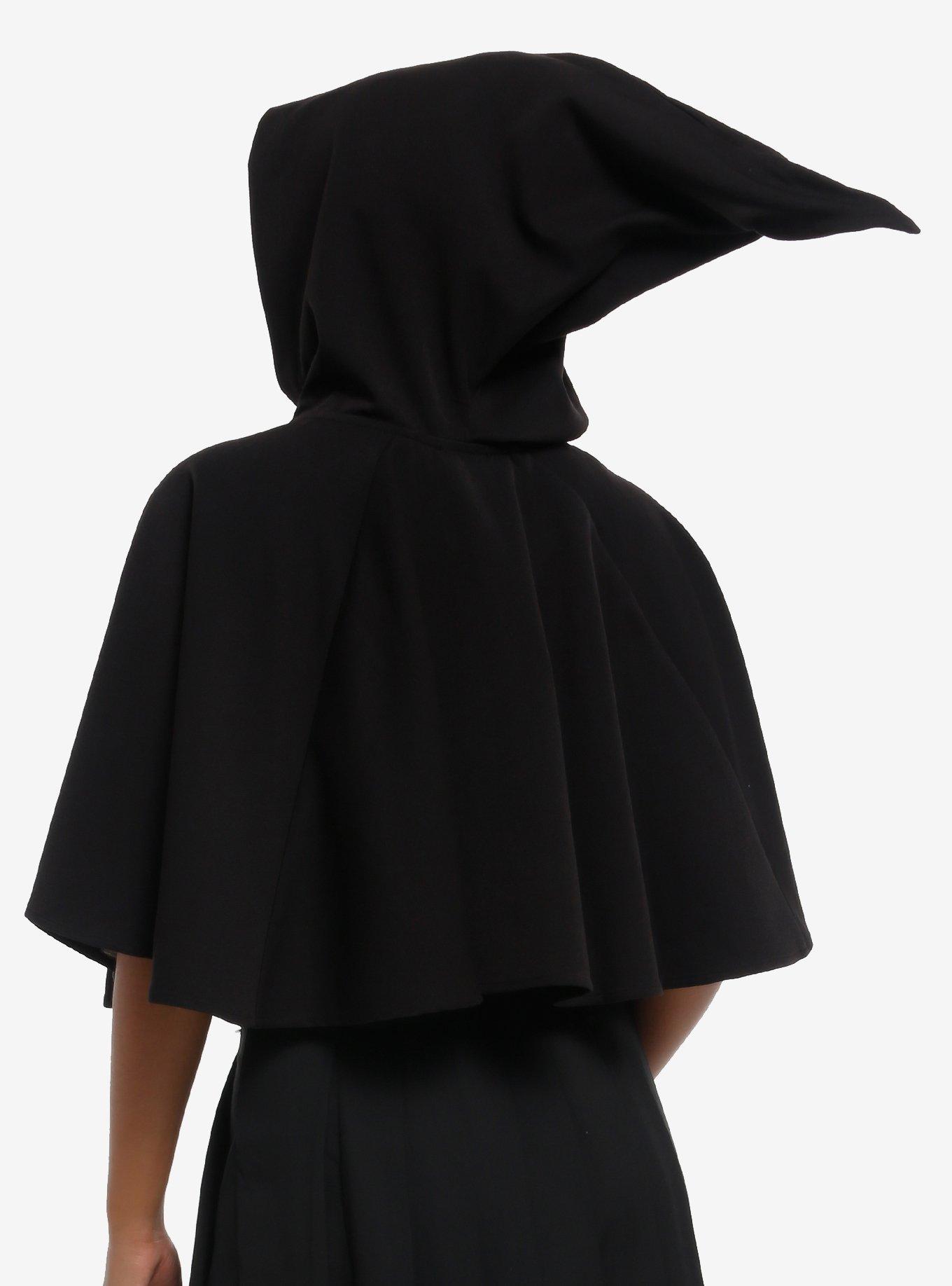 Cosmic Aura Witchy Icons Girls Capelet, BLACK, alternate