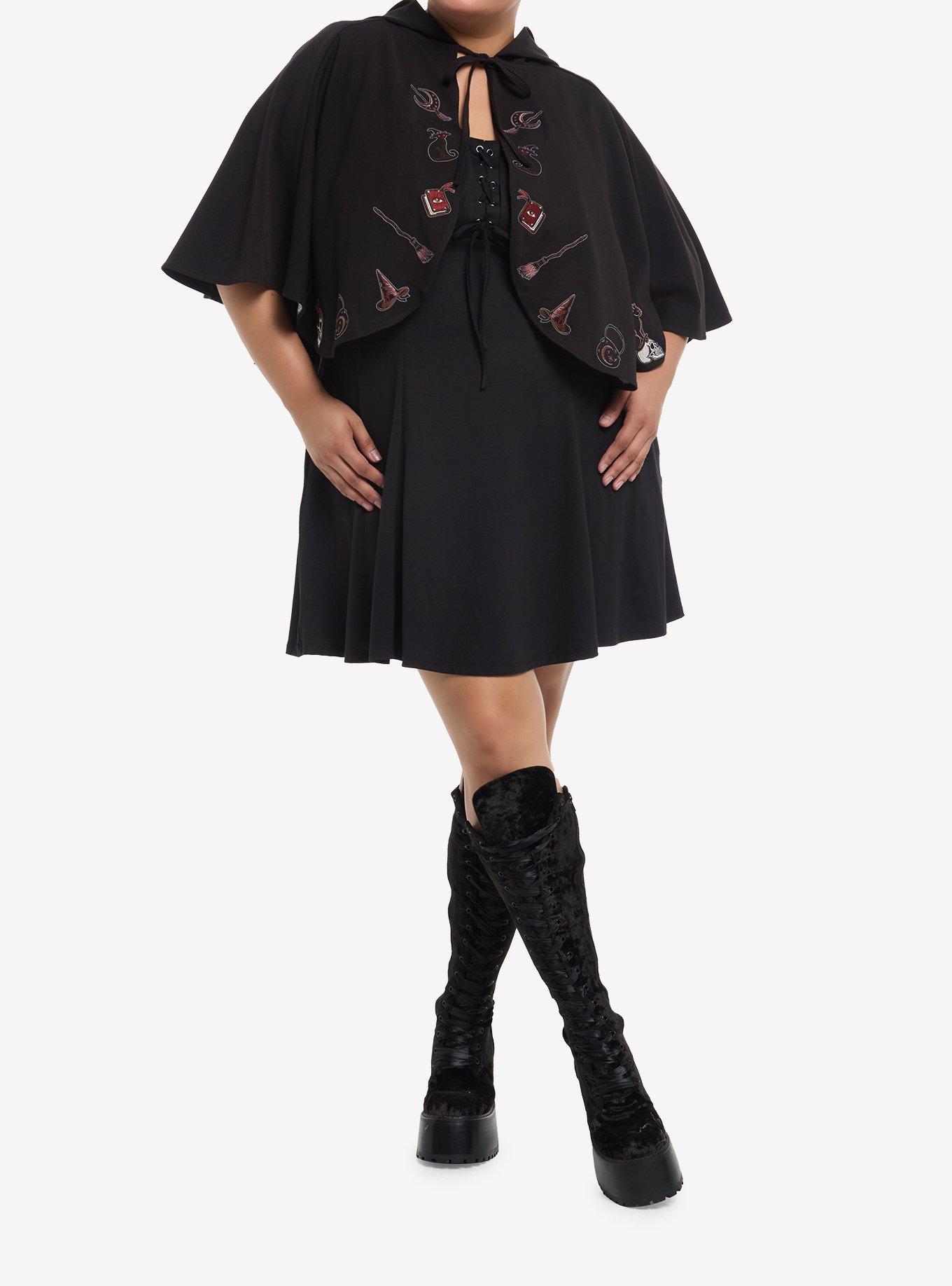 Cosmic Aura Witchy Icons Girls Capelet Plus Size, , hi-res