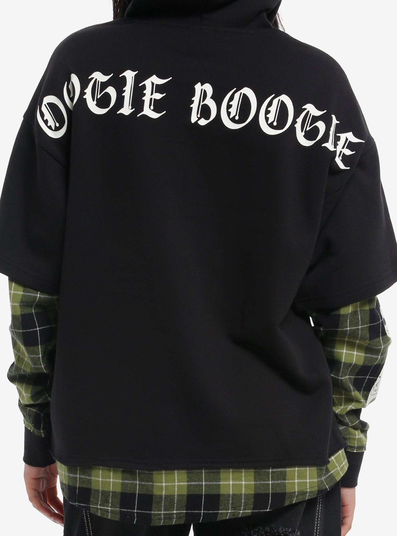 Her Universe The Nightmare Before Christmas Oogie Boogie Plaid Twofer Hoodie, , hi-res