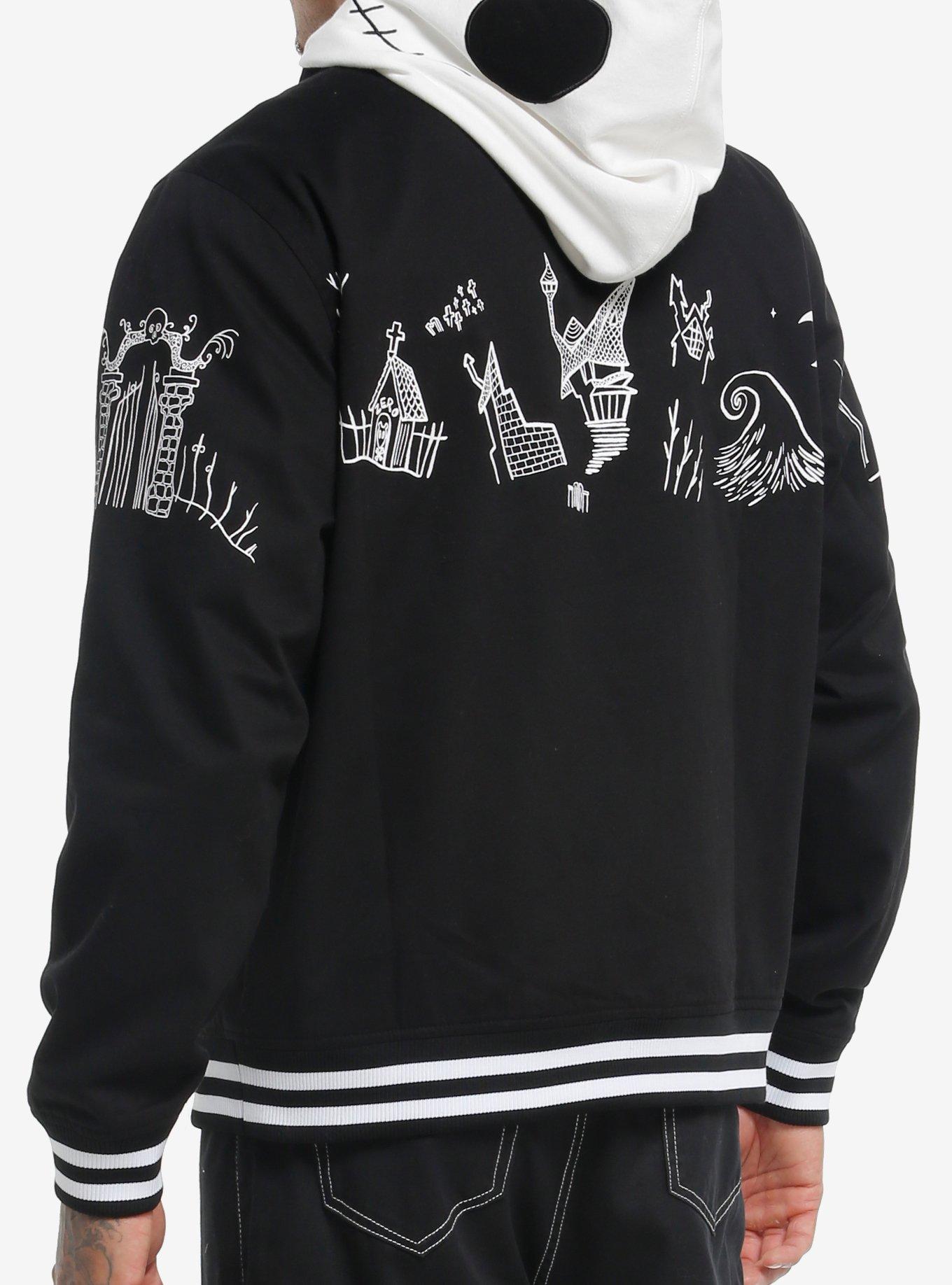 Our Universe The Nightmare Before Christmas Jack Face Varsity Jacket, , hi-res