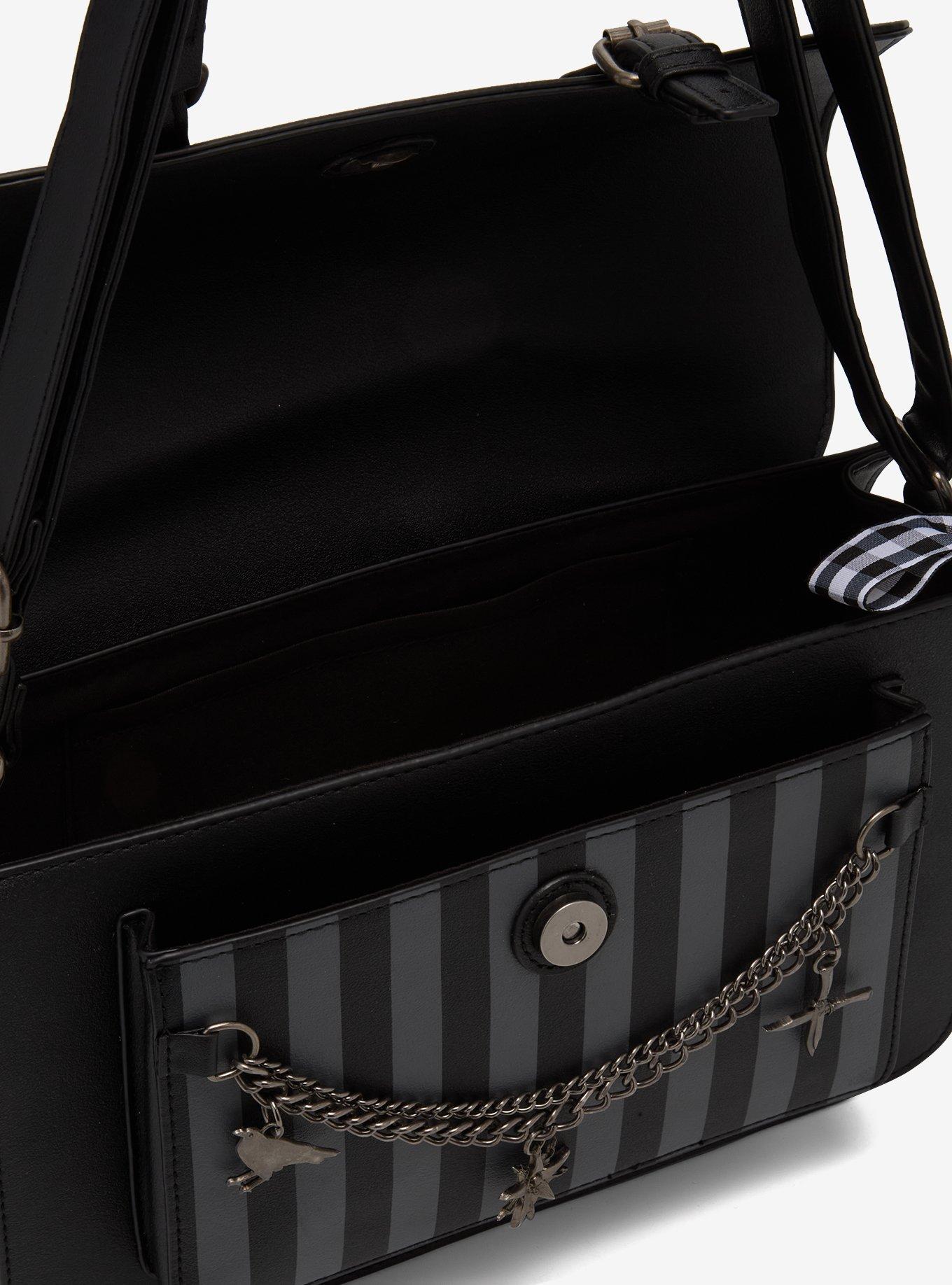 Wednesday Nevermore Academy Charm Crossbody Bag, , alternate