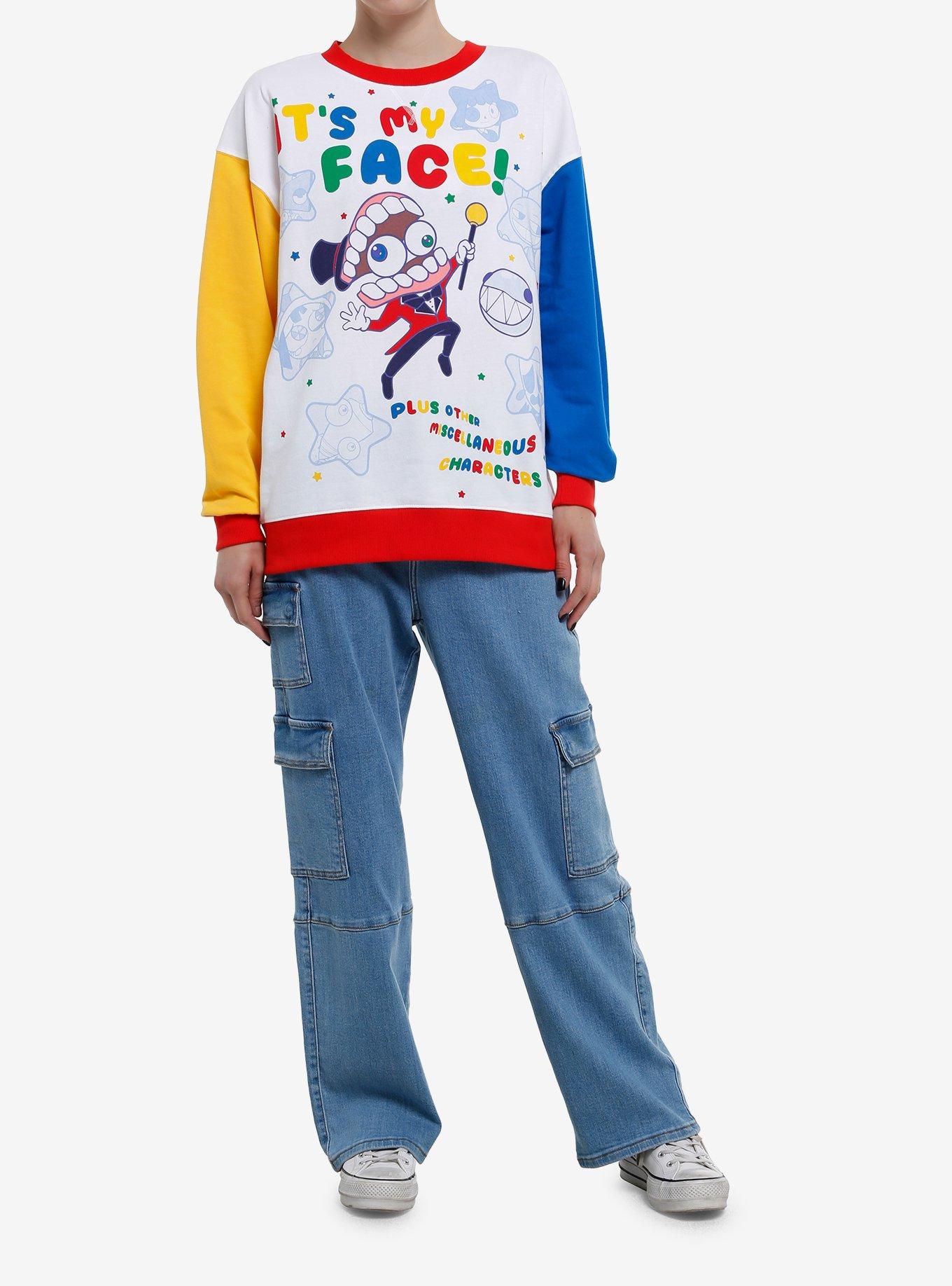 The Amazing Digital Circus Caine Girls Color-Block Sweater, , hi-res