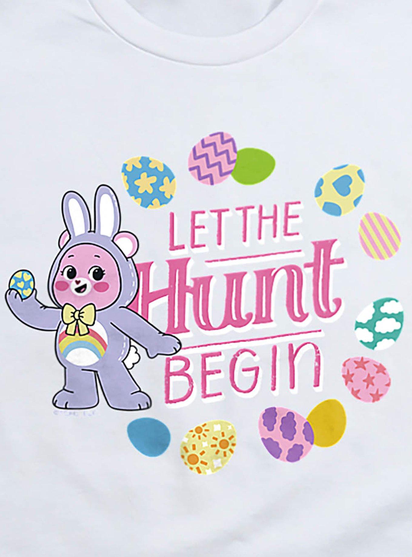 Care Bears Easter Let The Hunt Begin Youth Short Sleeve T-Shirt, , hi-res