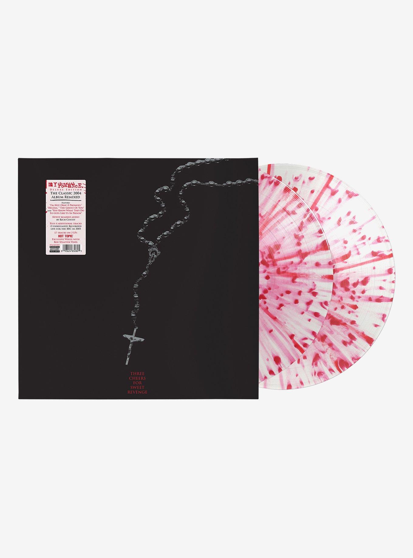 My Chemical Romance Three Cheers For Sweet Revenge Deluxe Edition (White With Red Splatter) Double Vinyl LP Hot Topic Exclusive