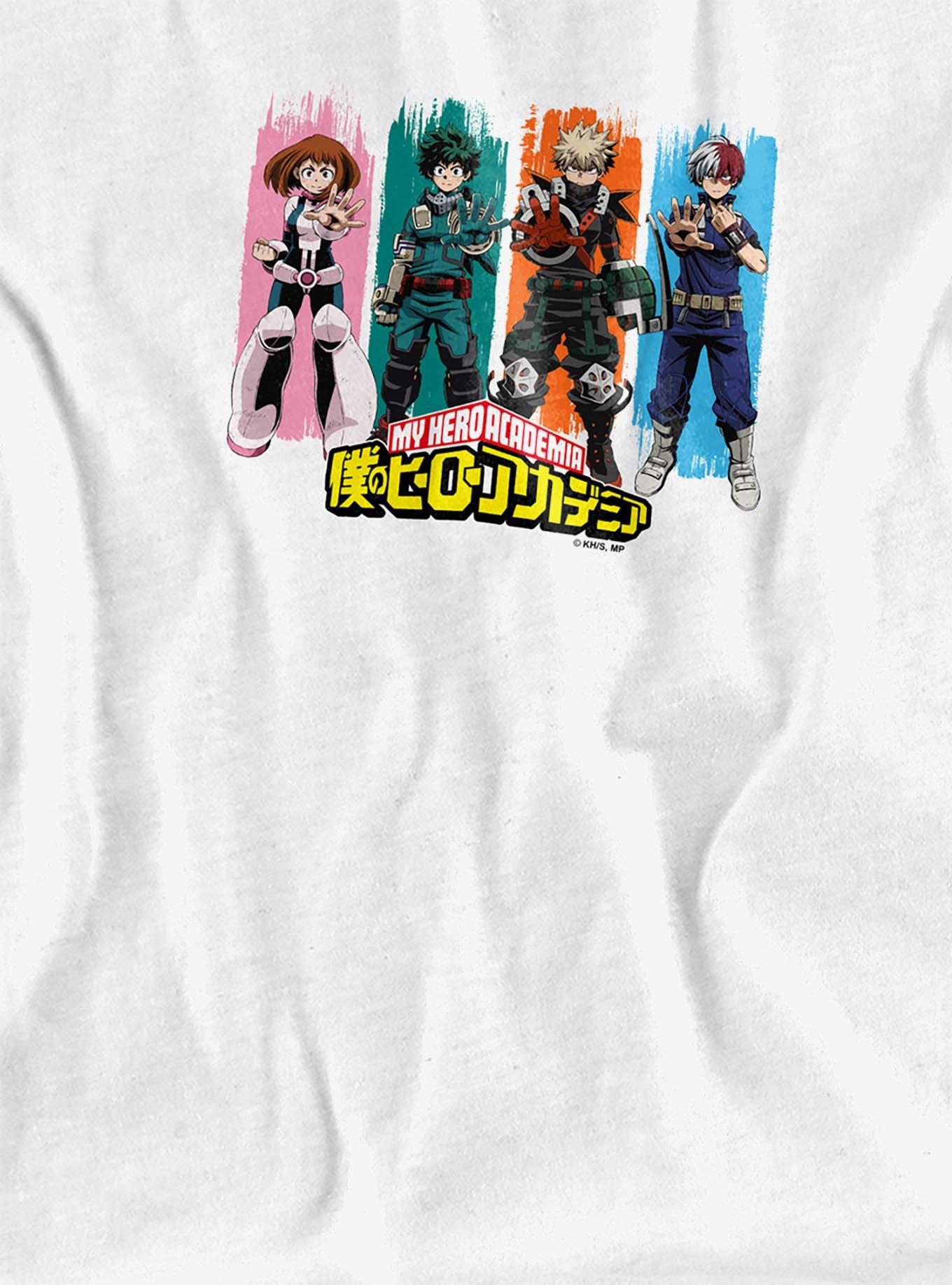 My Hero Academia Class 1A Victory Women's Crop Top T-Shirt, BRIGHT WHITE, alternate