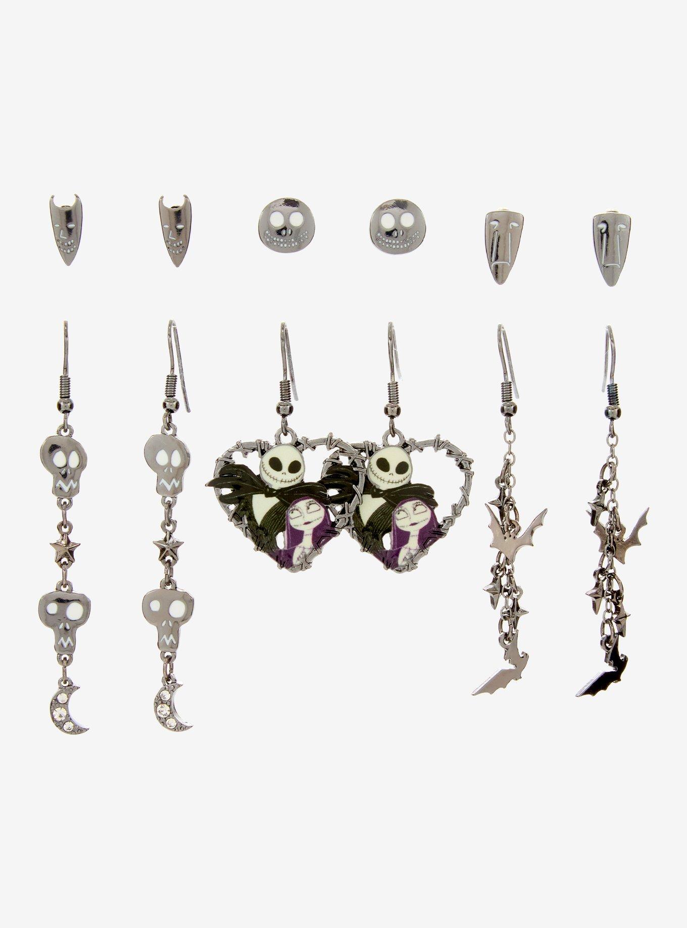 Disney The Nightmare Before Christmas Characters Metal Earring Set - BoxLunch Exclusive, , hi-res