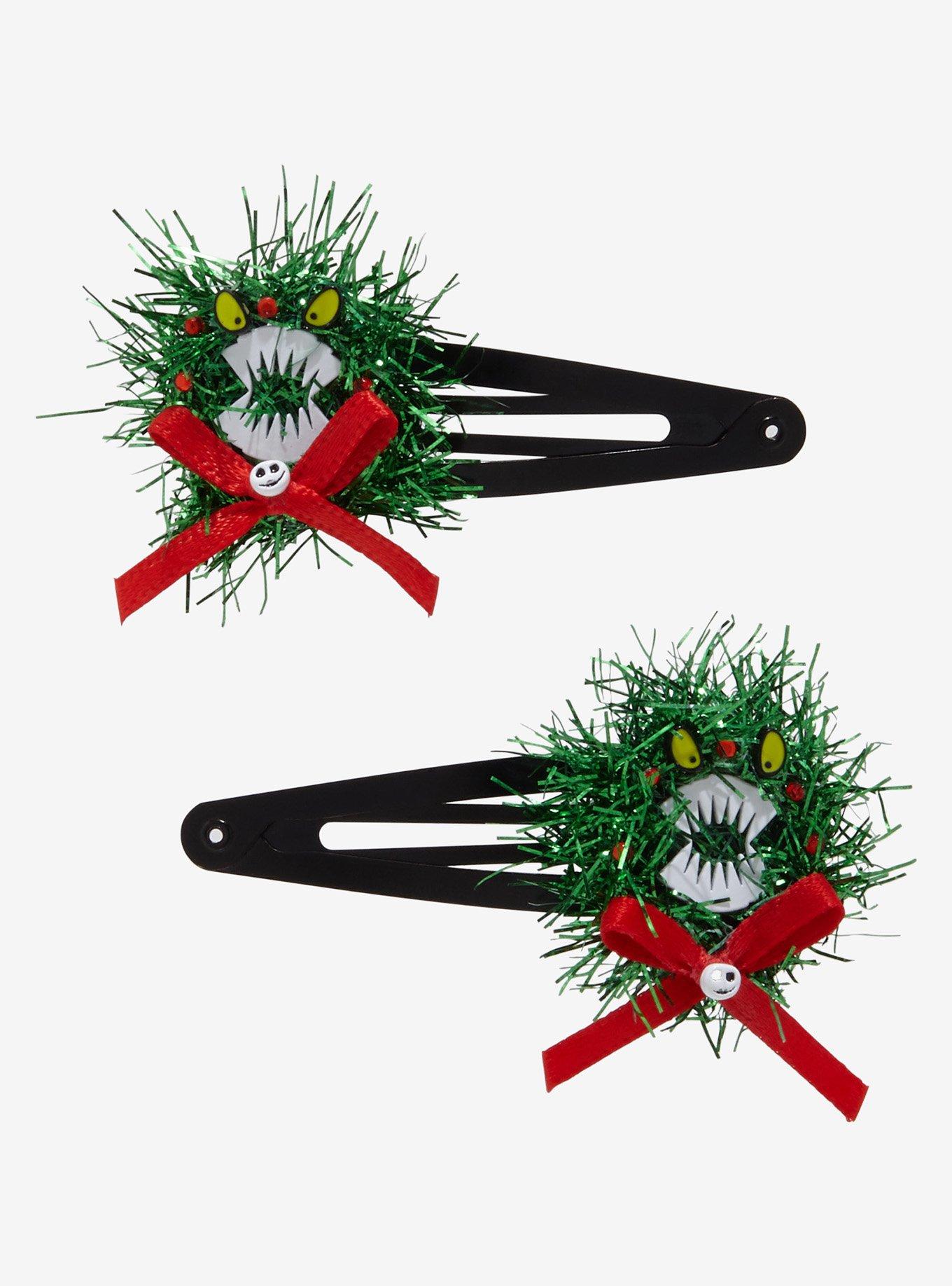 Disney The Nightmare Before Christmas Wreath Hair Clip Set, , hi-res