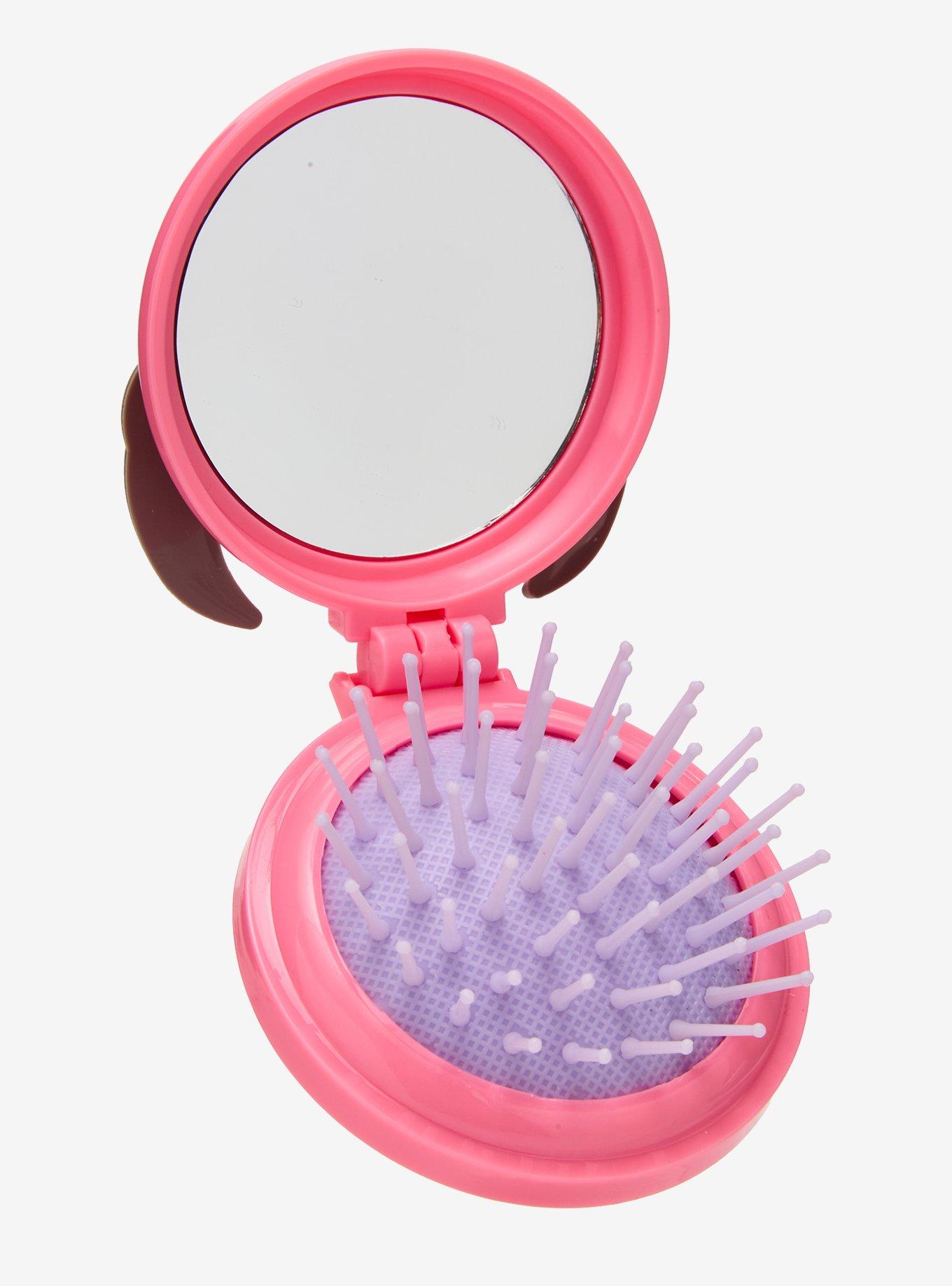 Sanrio Kuromi with Horns Compact Mirror with Brush - BoxLunch Exclusive, , hi-res